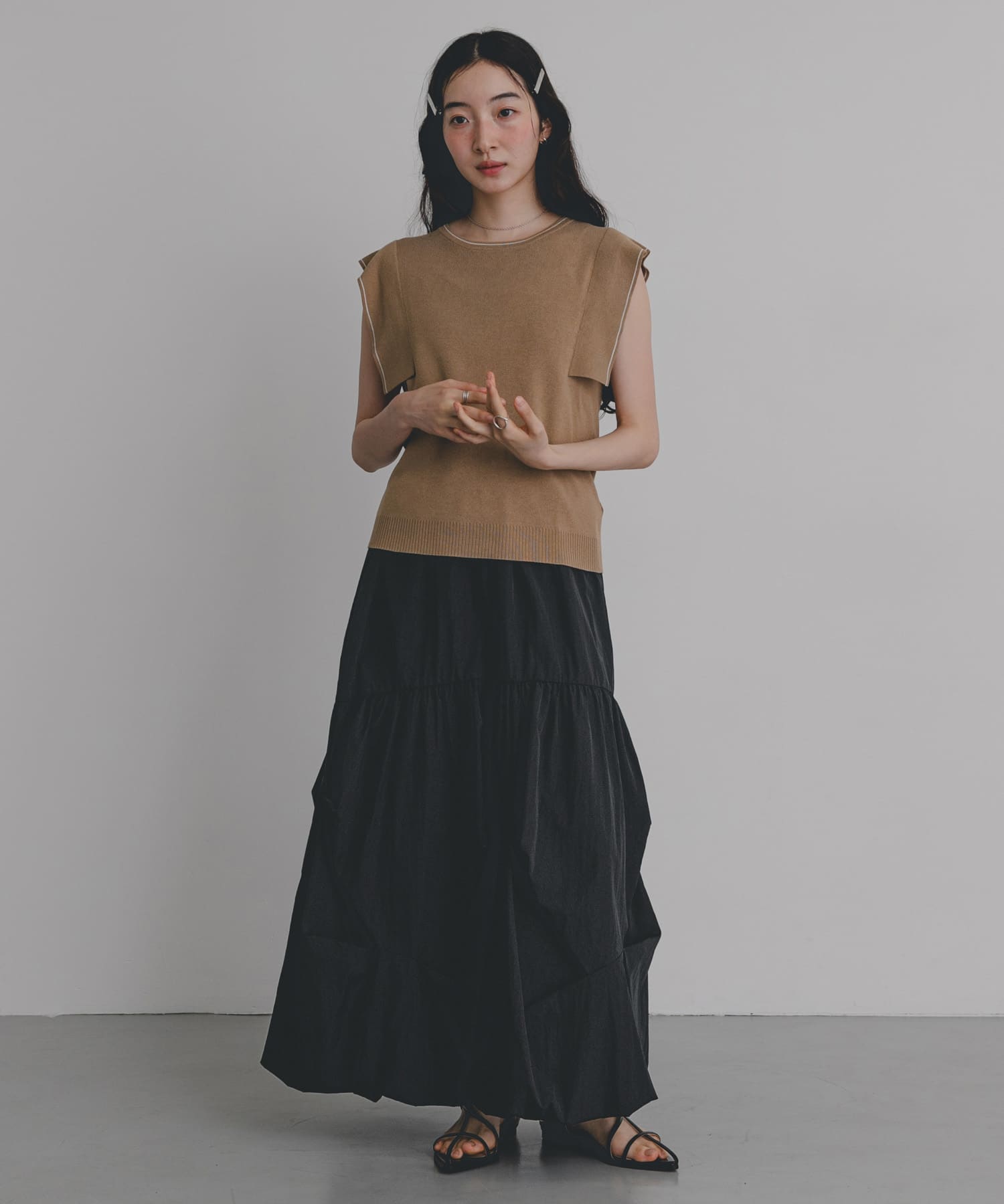 身長：164cm サイズ：one
