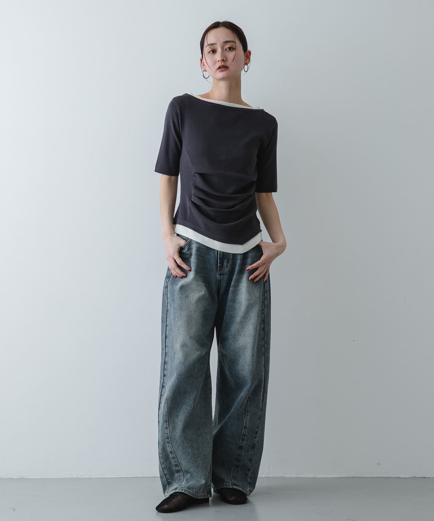 身長：169cm サイズ：one