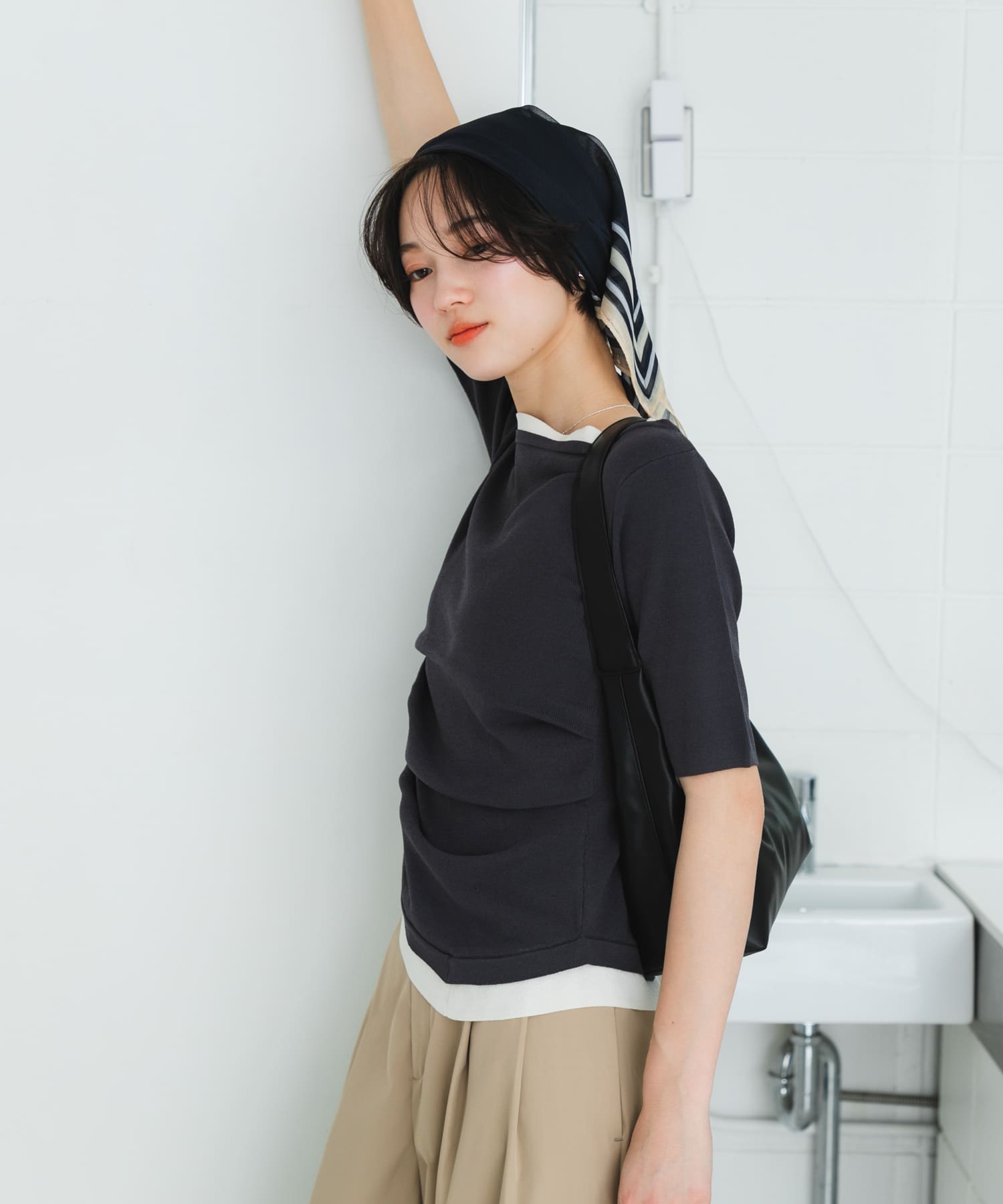 身長：166cm サイズ：one