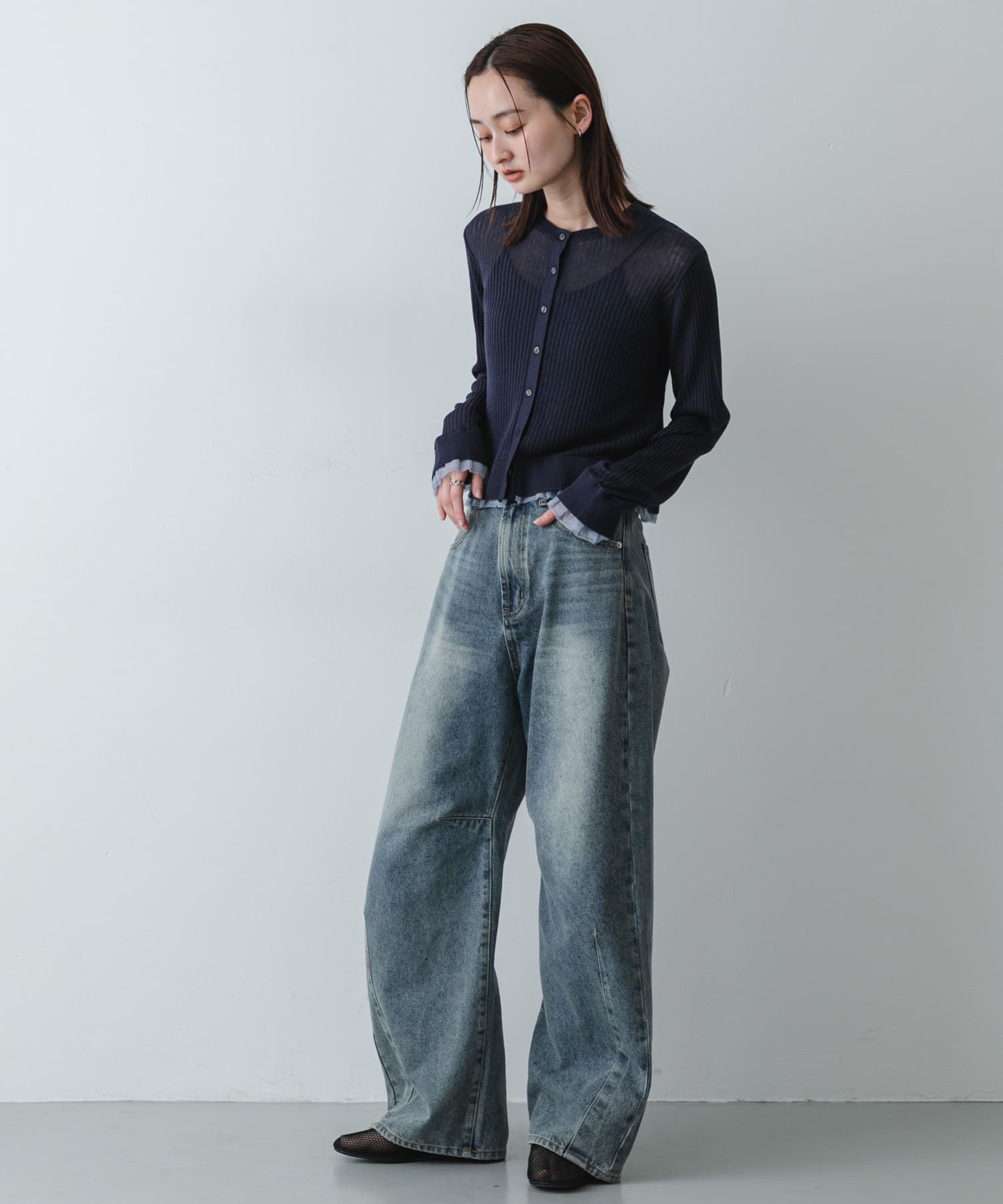 身長：169cm サイズ：one