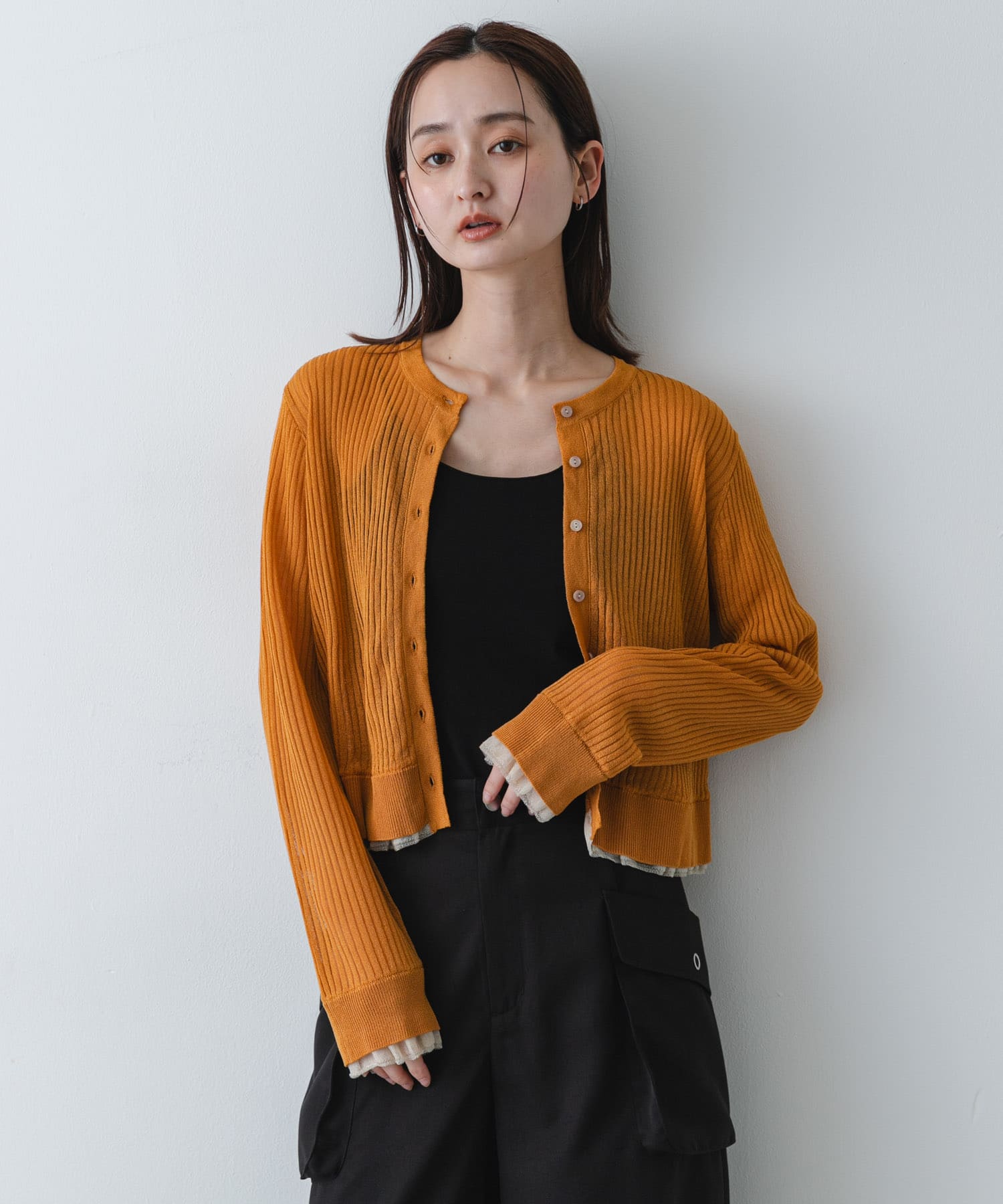 身長：169cm サイズ：one