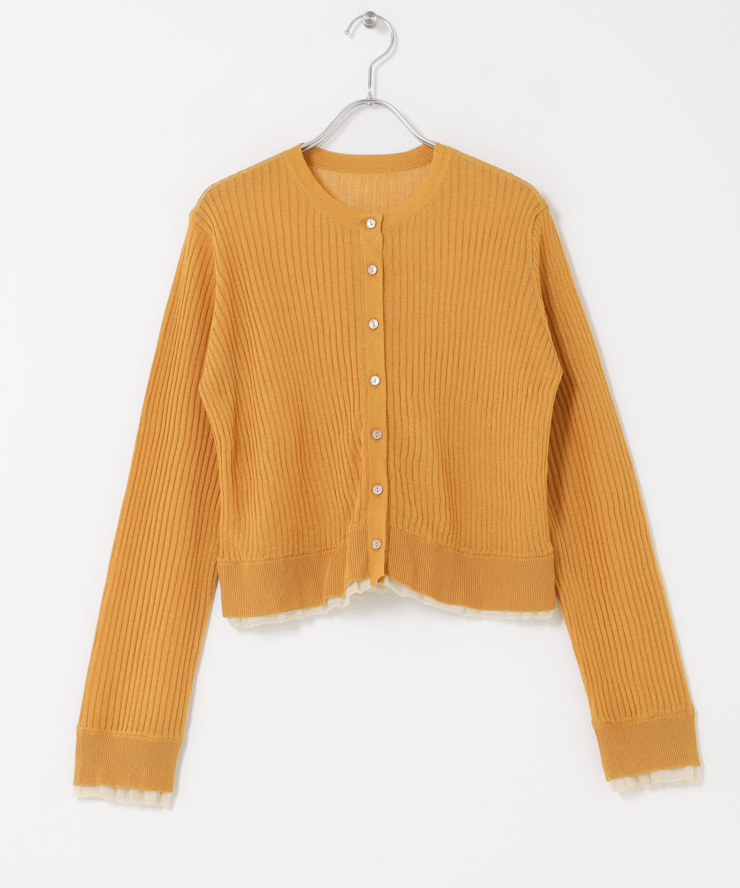 UVケアシアーリブカーディガン ORANGE One