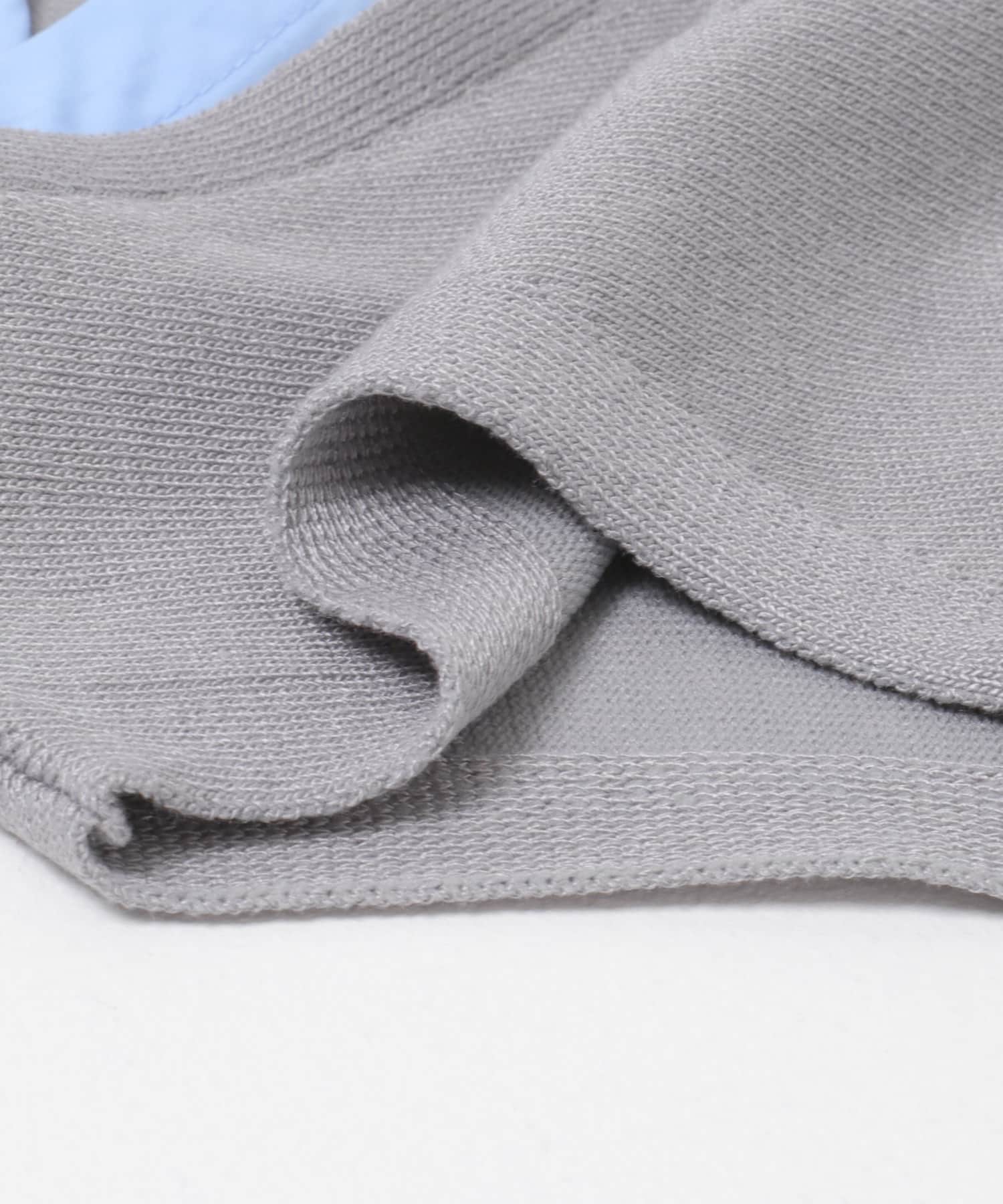 『洗濯可』シャツドッキングレイヤードニットベスト GRAY One