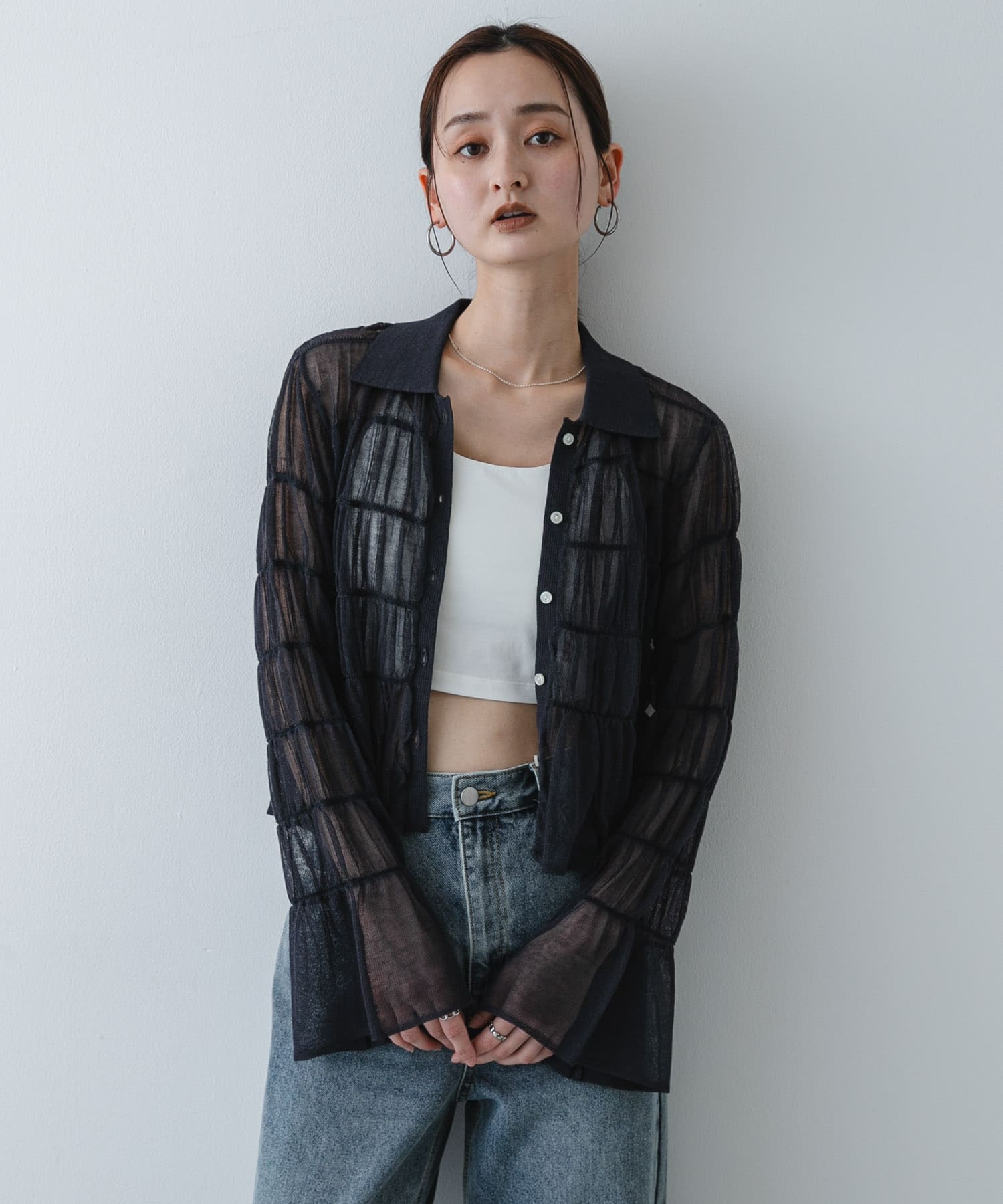 身長：169cm サイズ：one