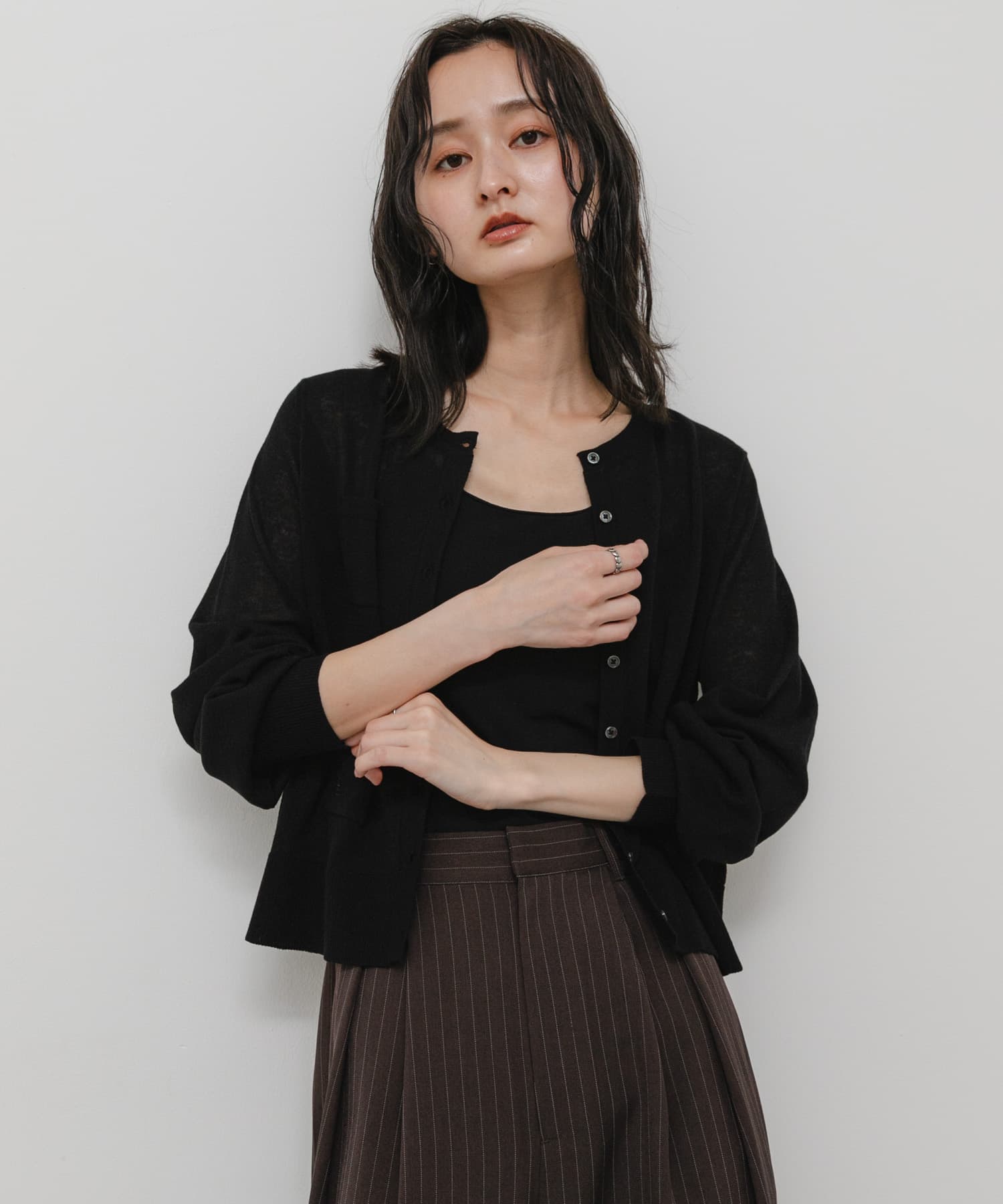 身長：169cm サイズ：one