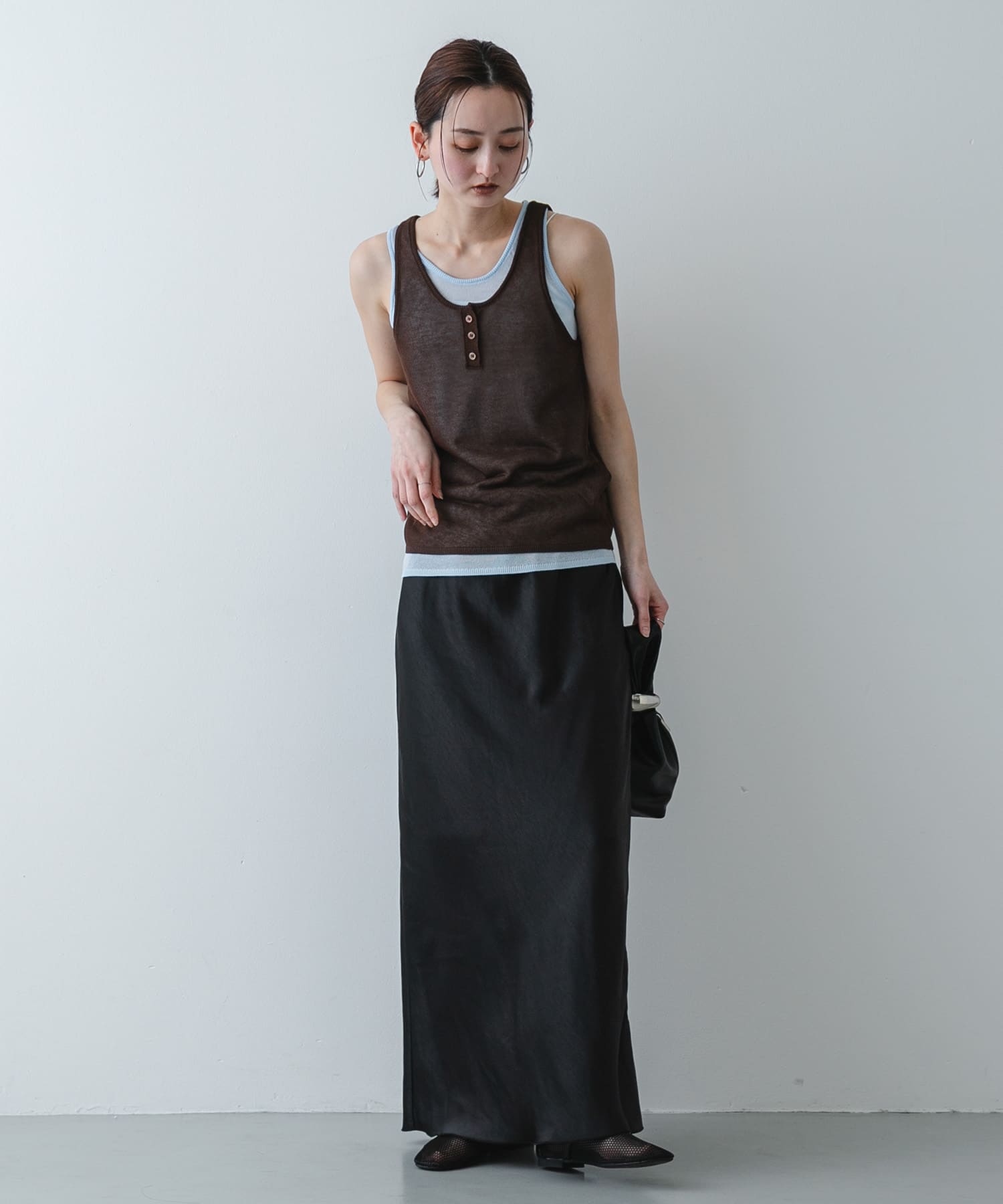 身長：169cm サイズ：one