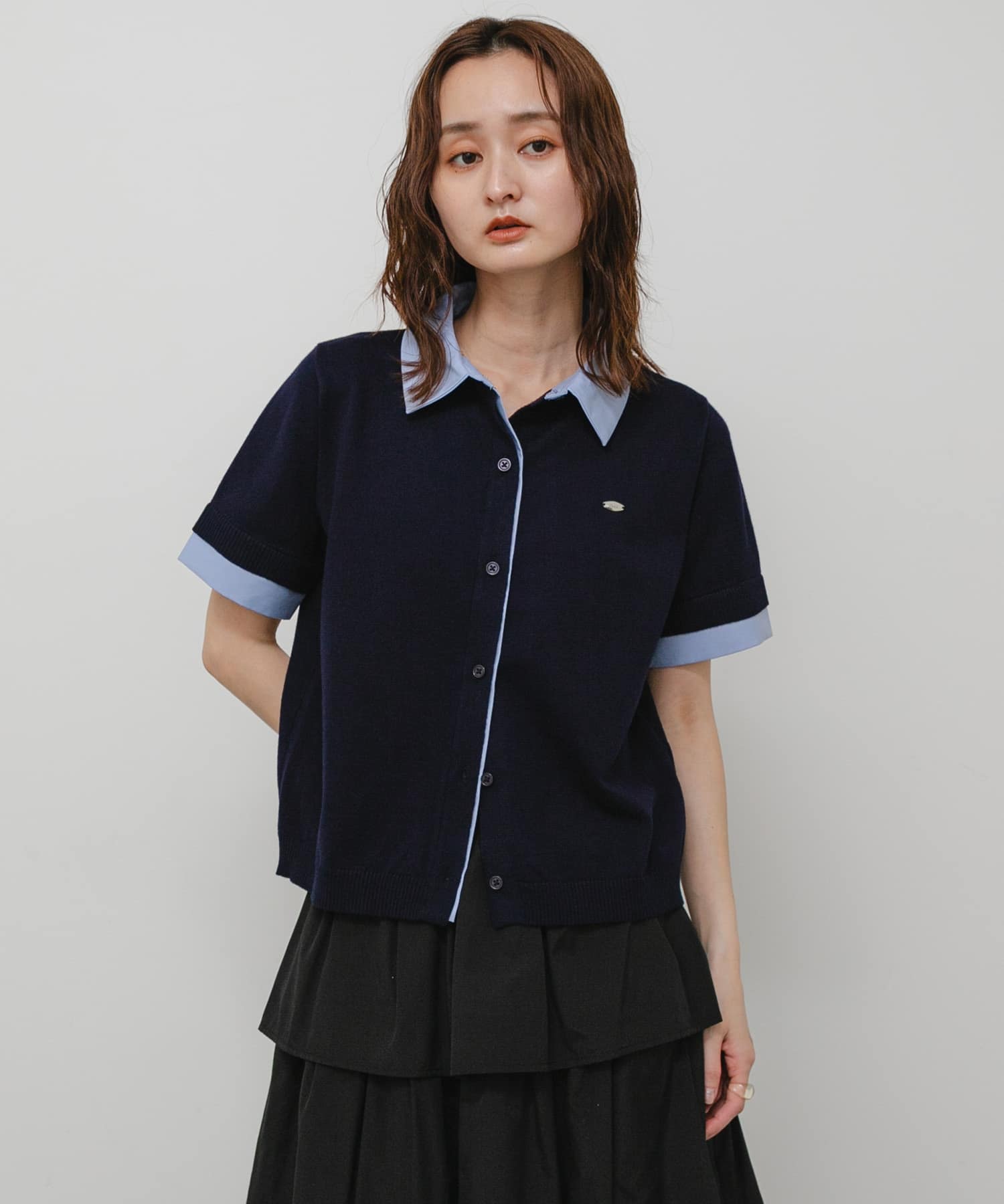 洗濯可』シャツドッキングカーディガン(One NAVY): トップス｜URBAN