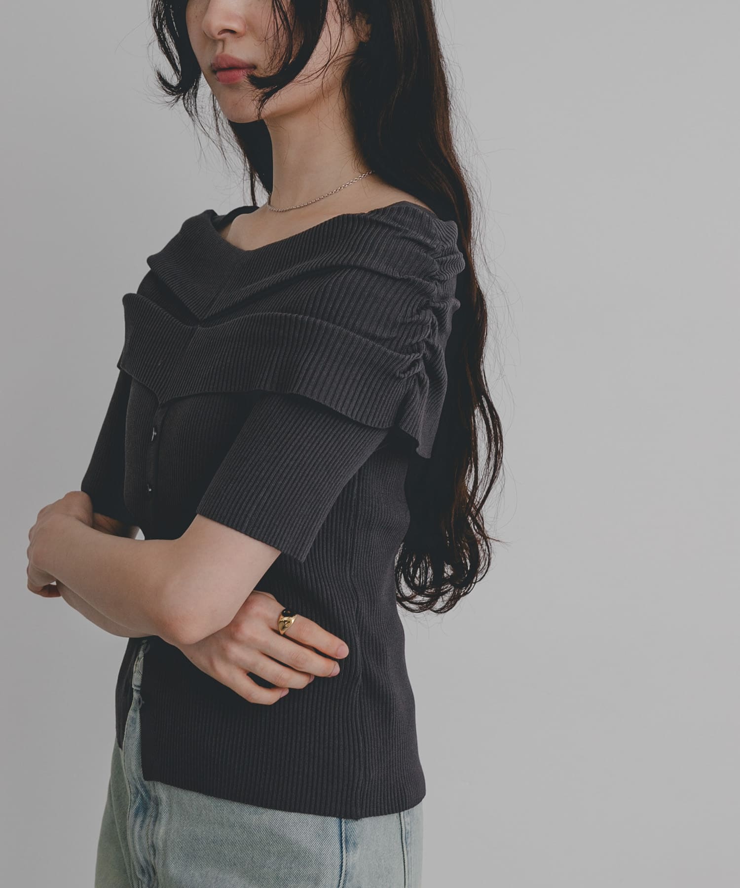 身長：164cm サイズ：one