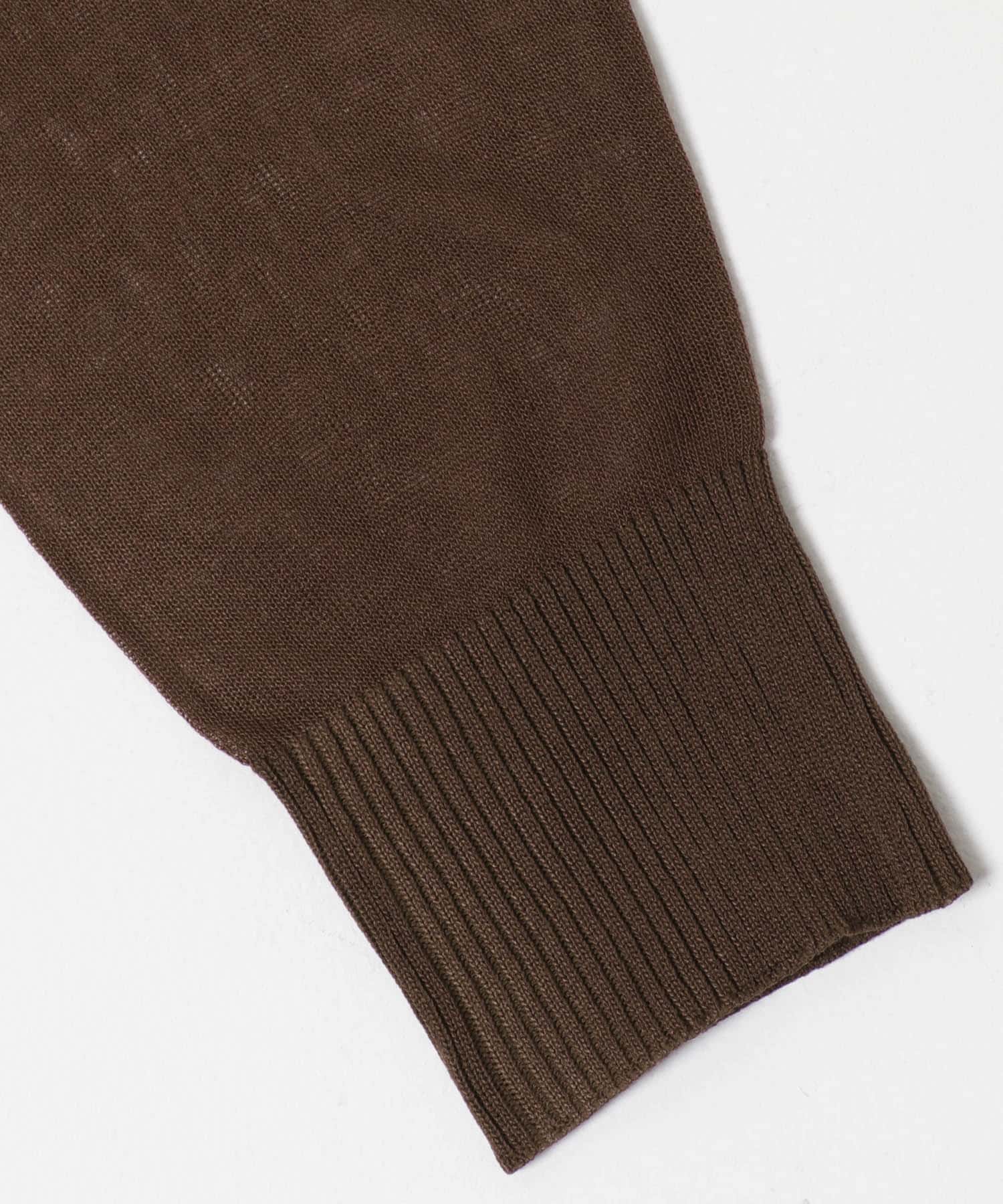 シアーボタンニュアンスカーディガン BROWN One