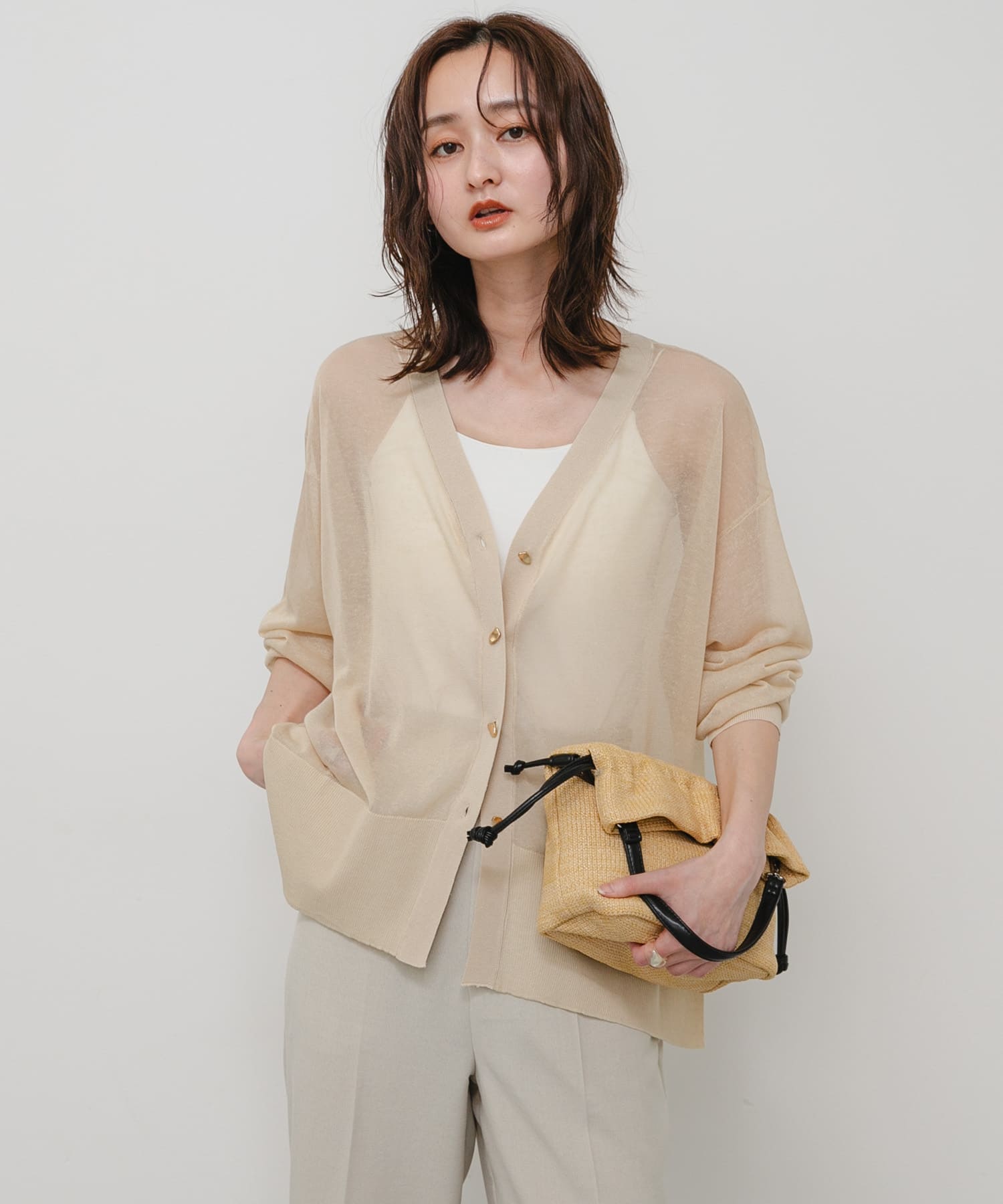 身長：169cm サイズ：one