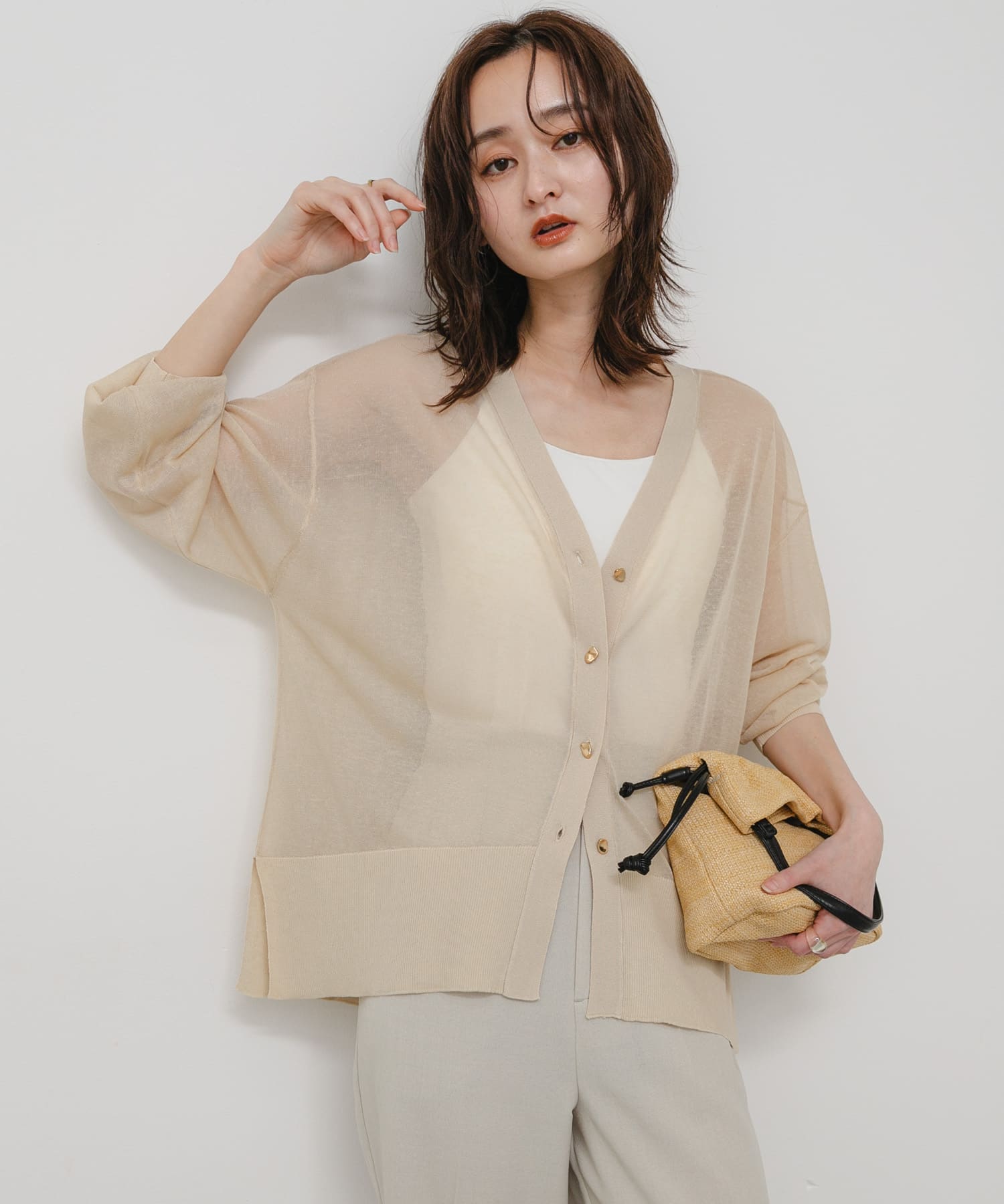 身長：169cm サイズ：one