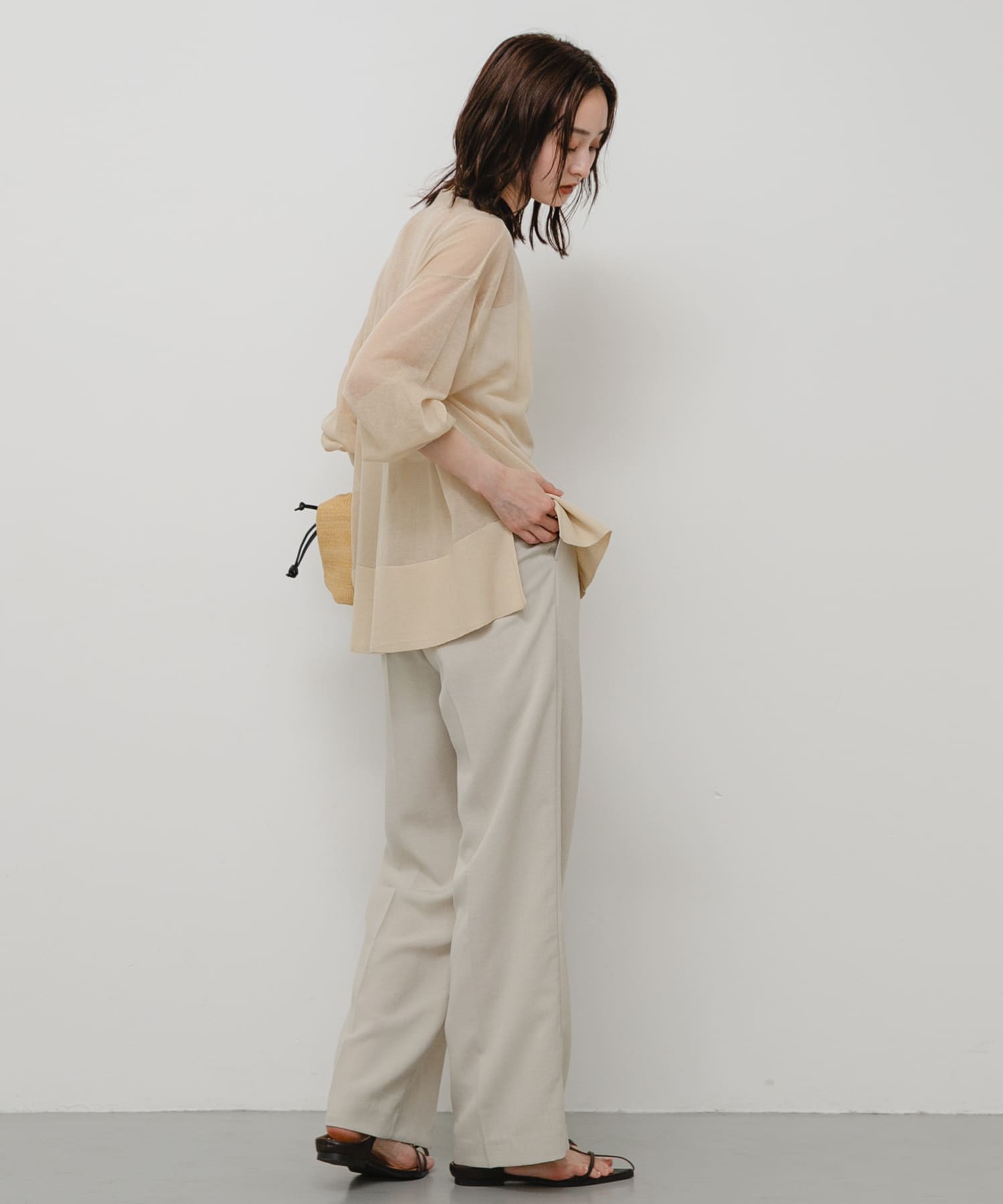 身長：169cm サイズ：one