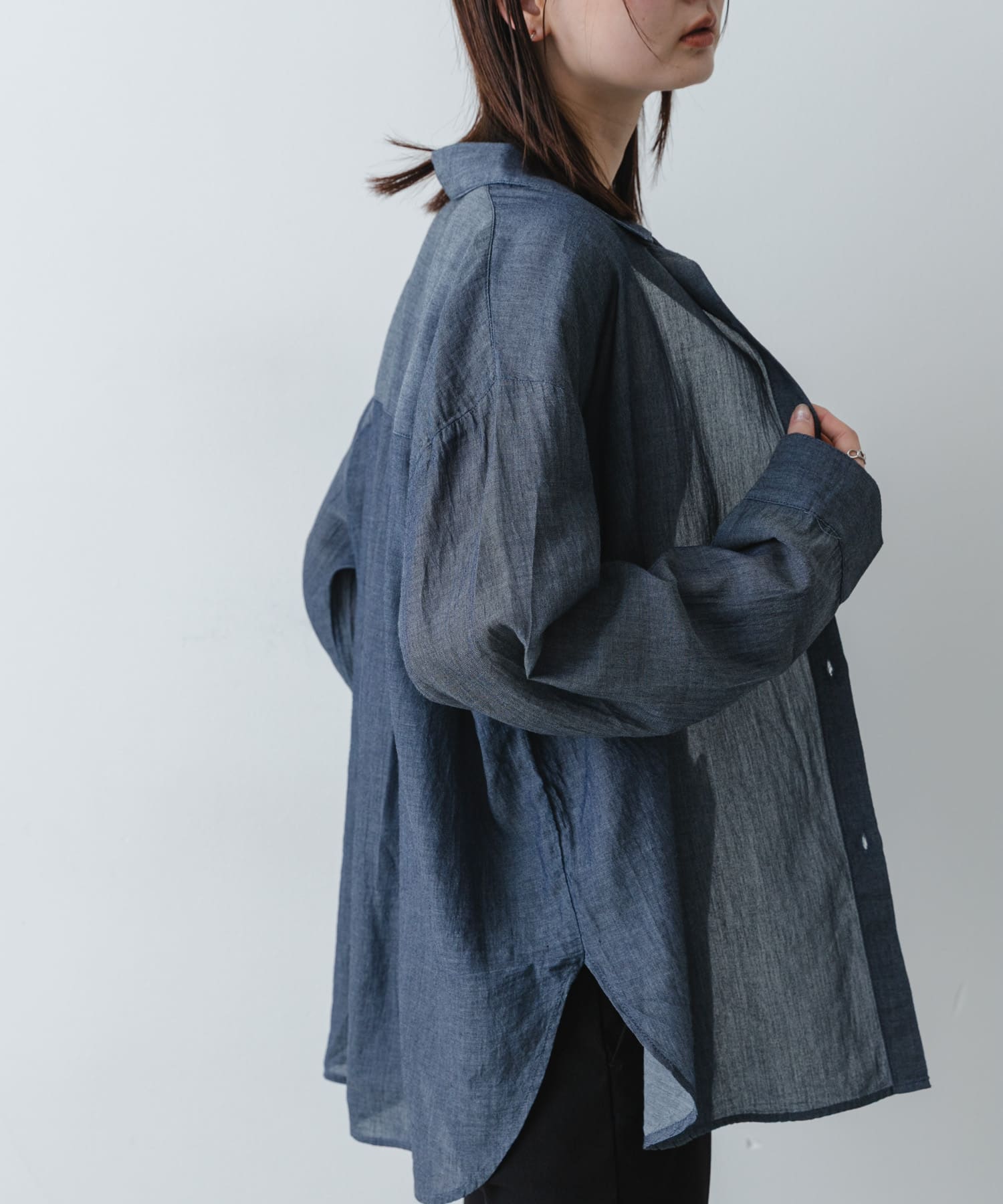 ポケットツキシアーデニムシャツ
