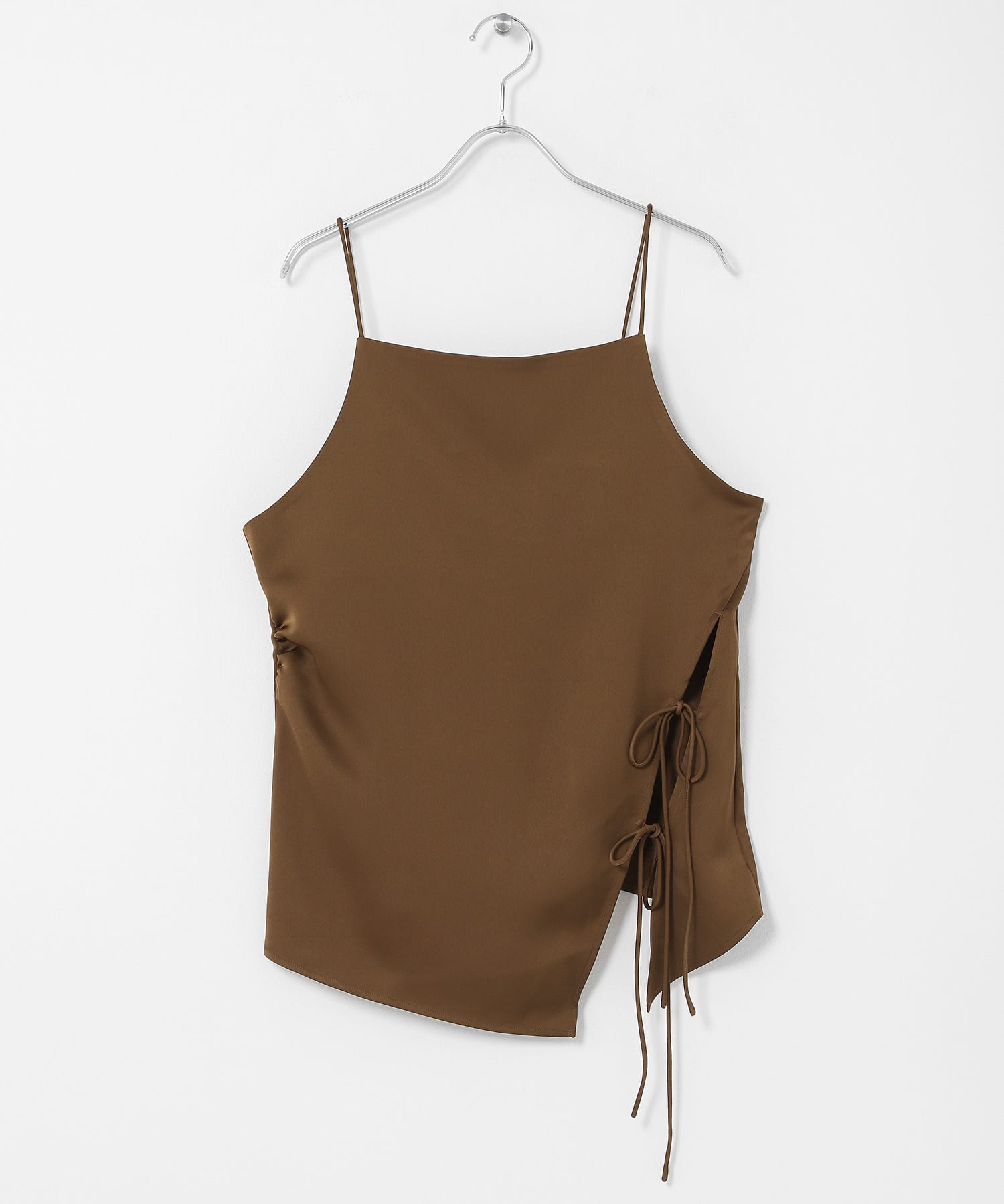 アシメリボンキャミソール BROWN One