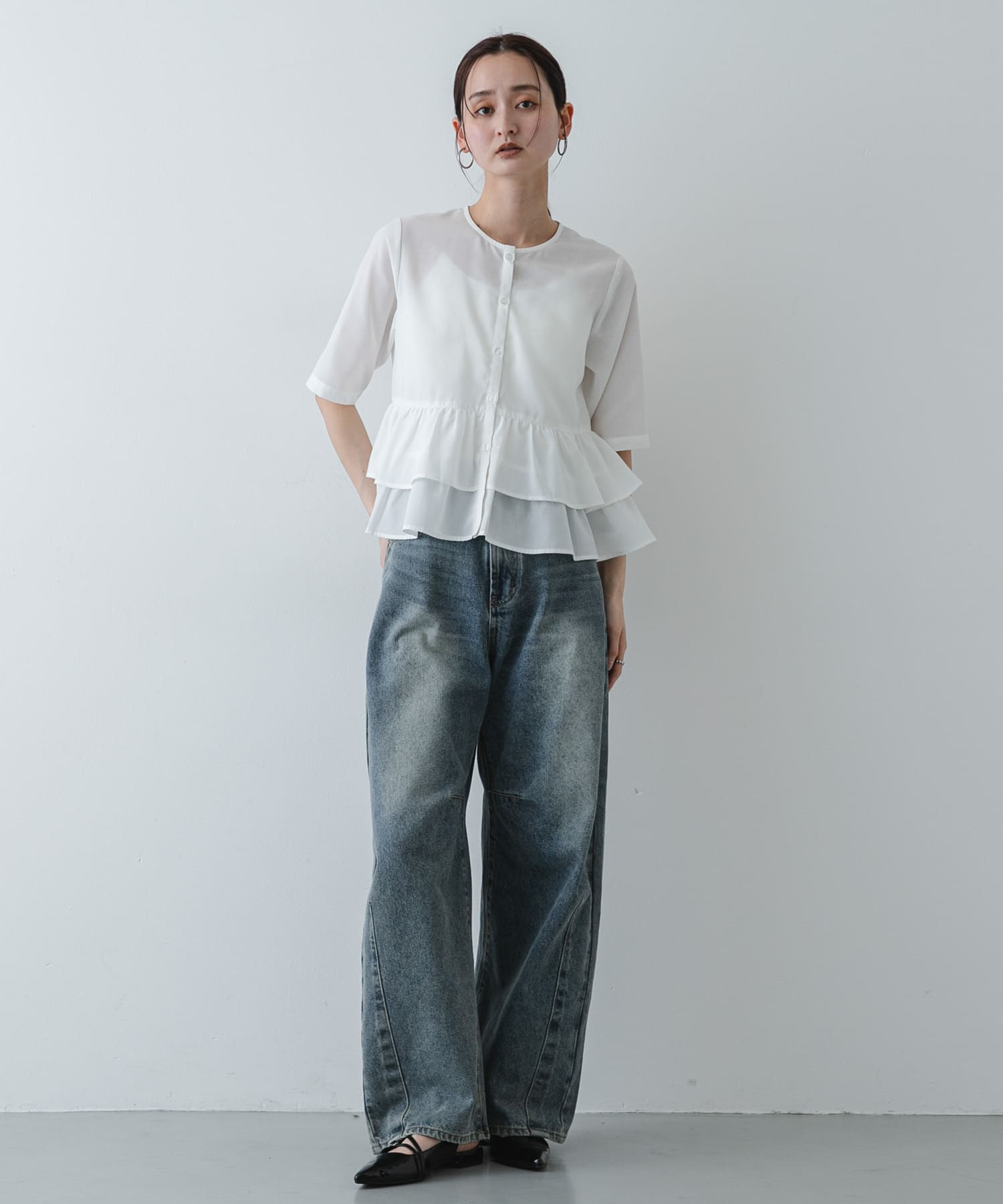 身長：169cm サイズ：one