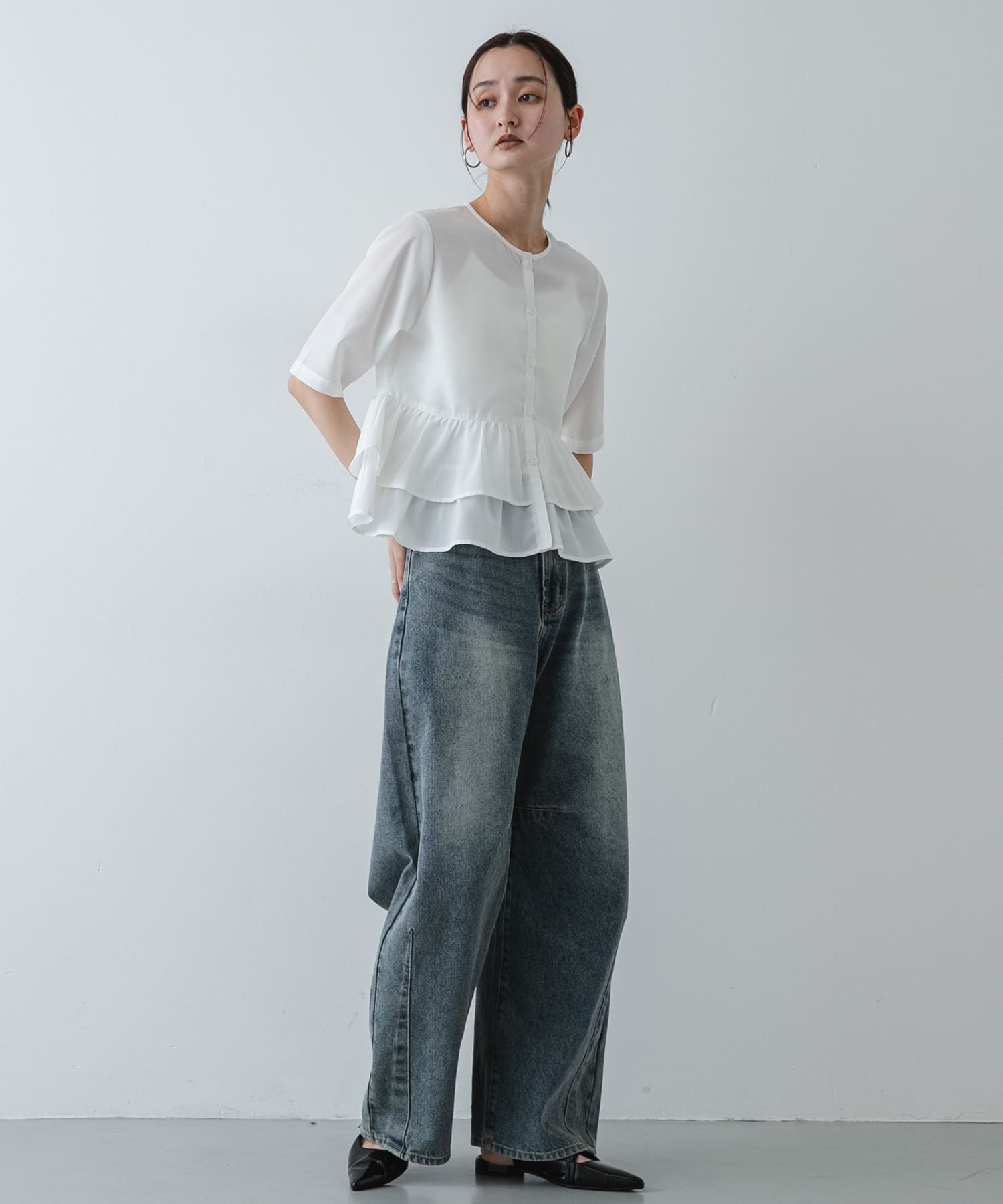 身長：169cm サイズ：one