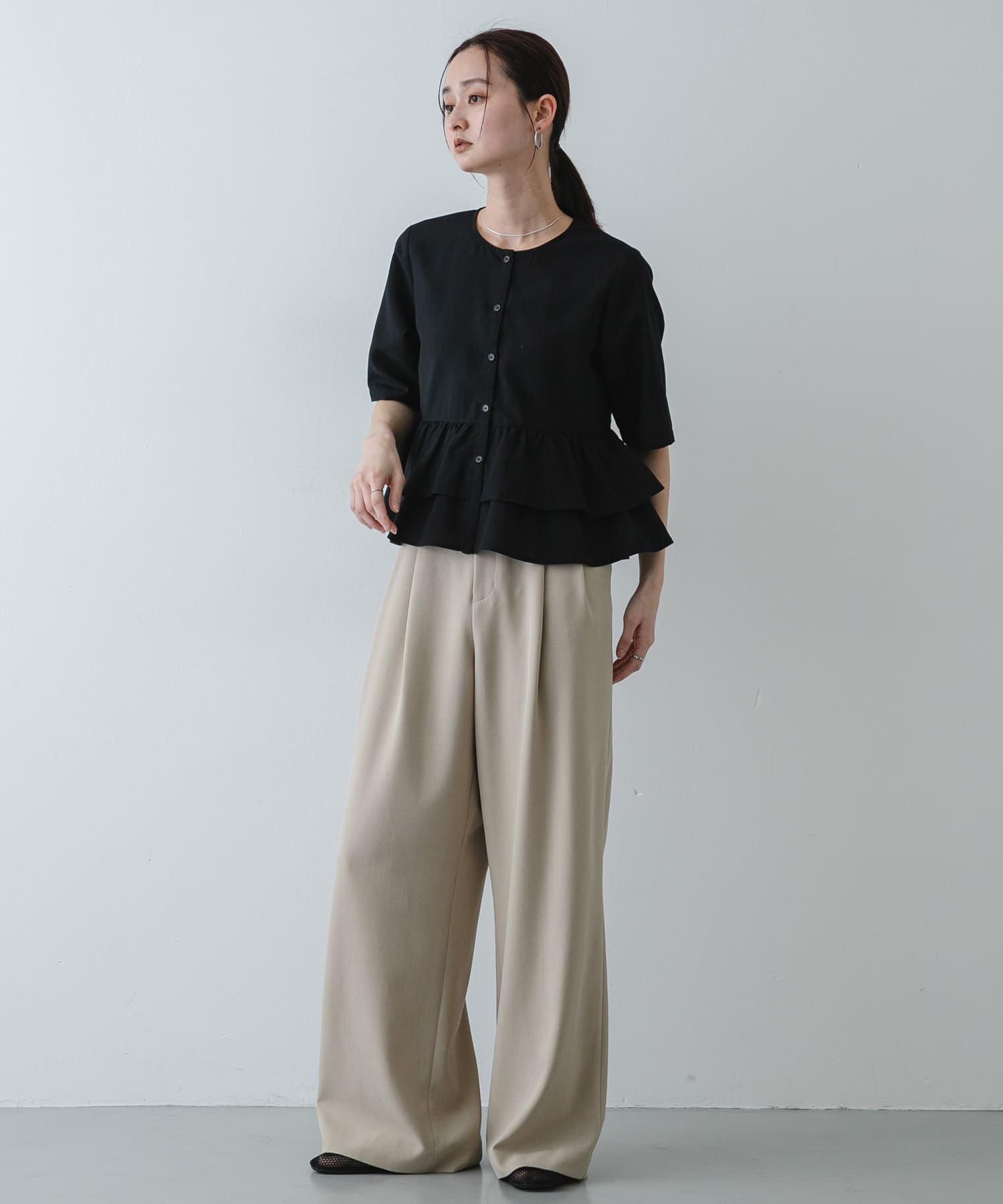 身長：169cm サイズ：one