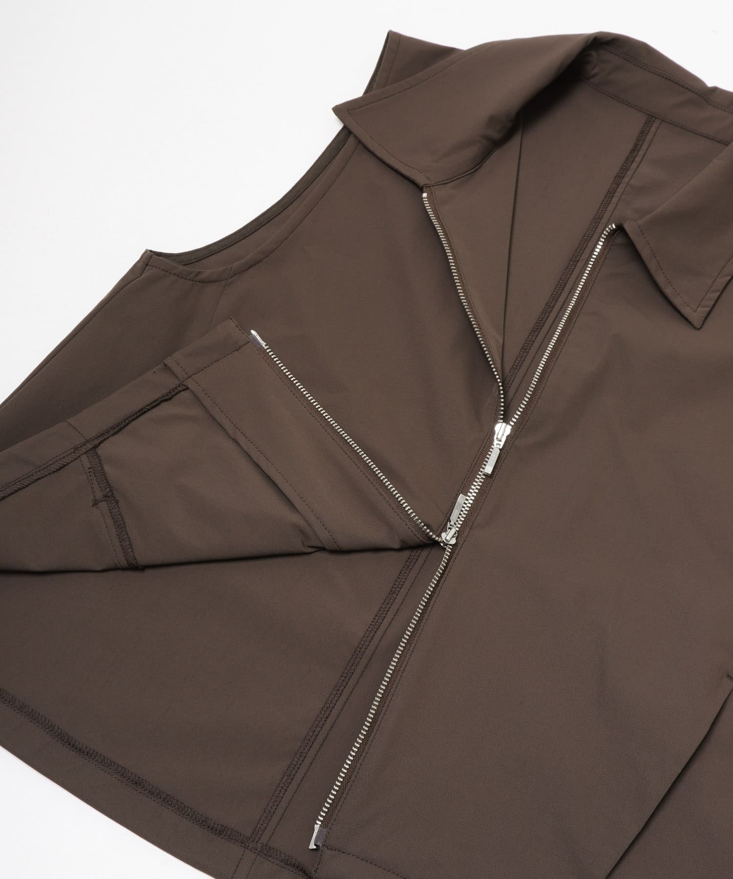 撥水エリツキドロストトップ BROWN One