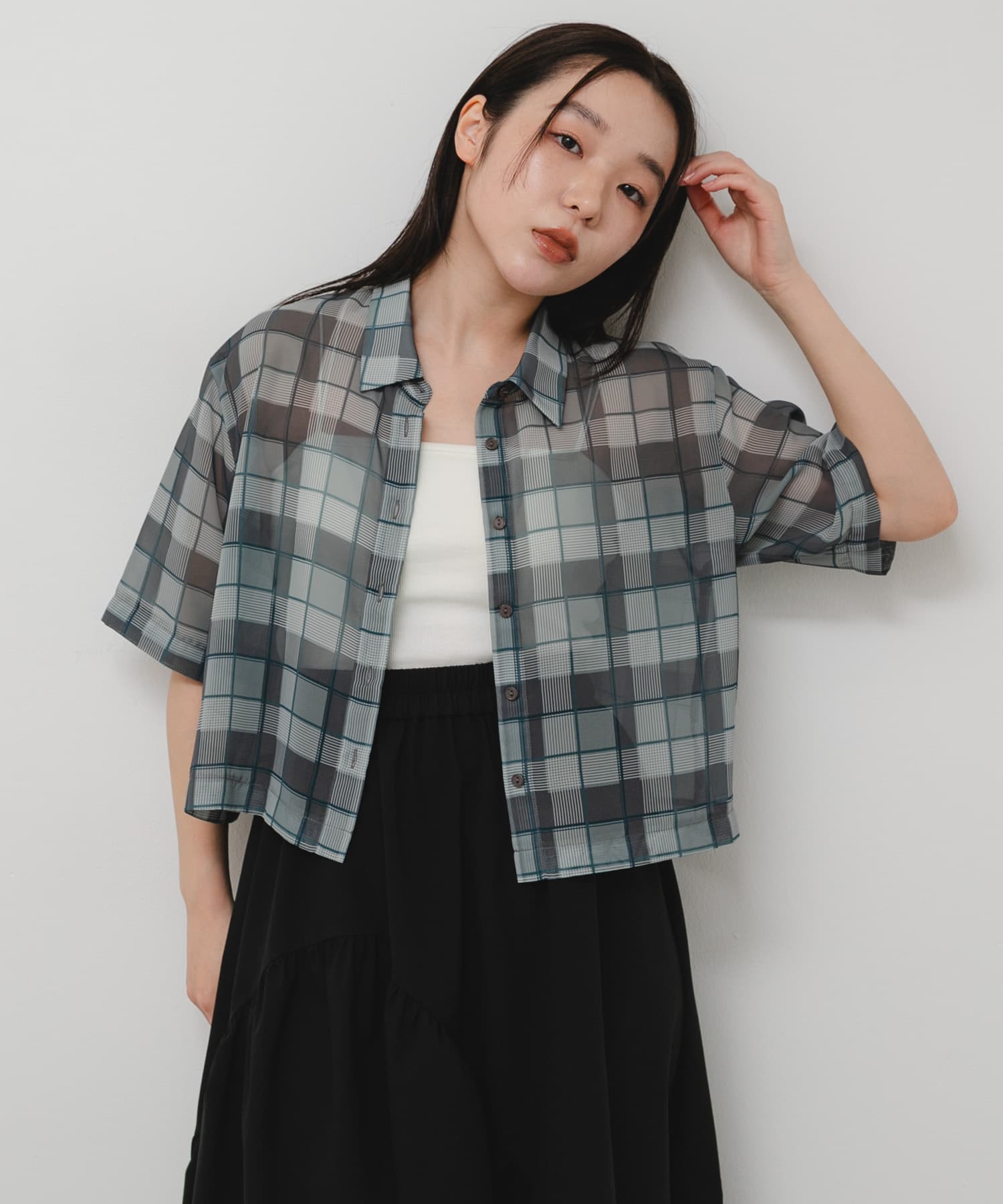 身長：158cm サイズ：one