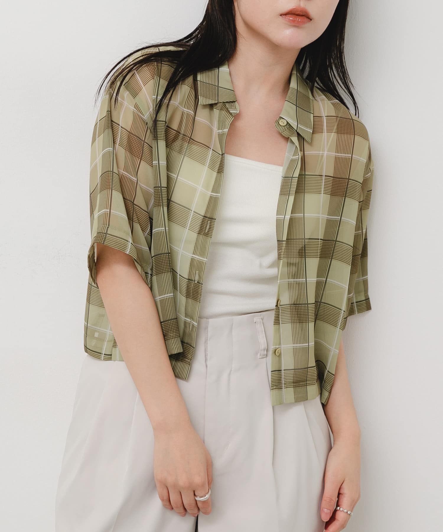 身長：158cm サイズ：one