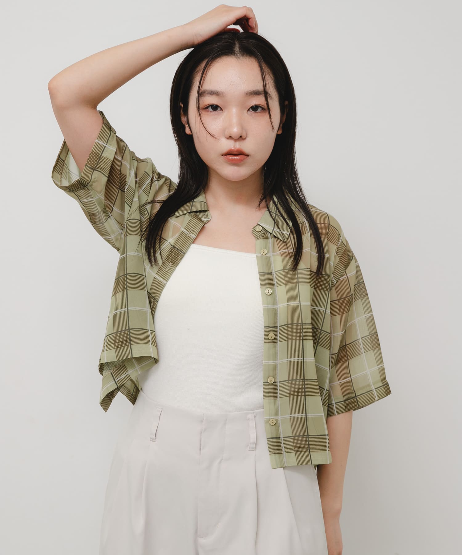 身長：158cm サイズ：one