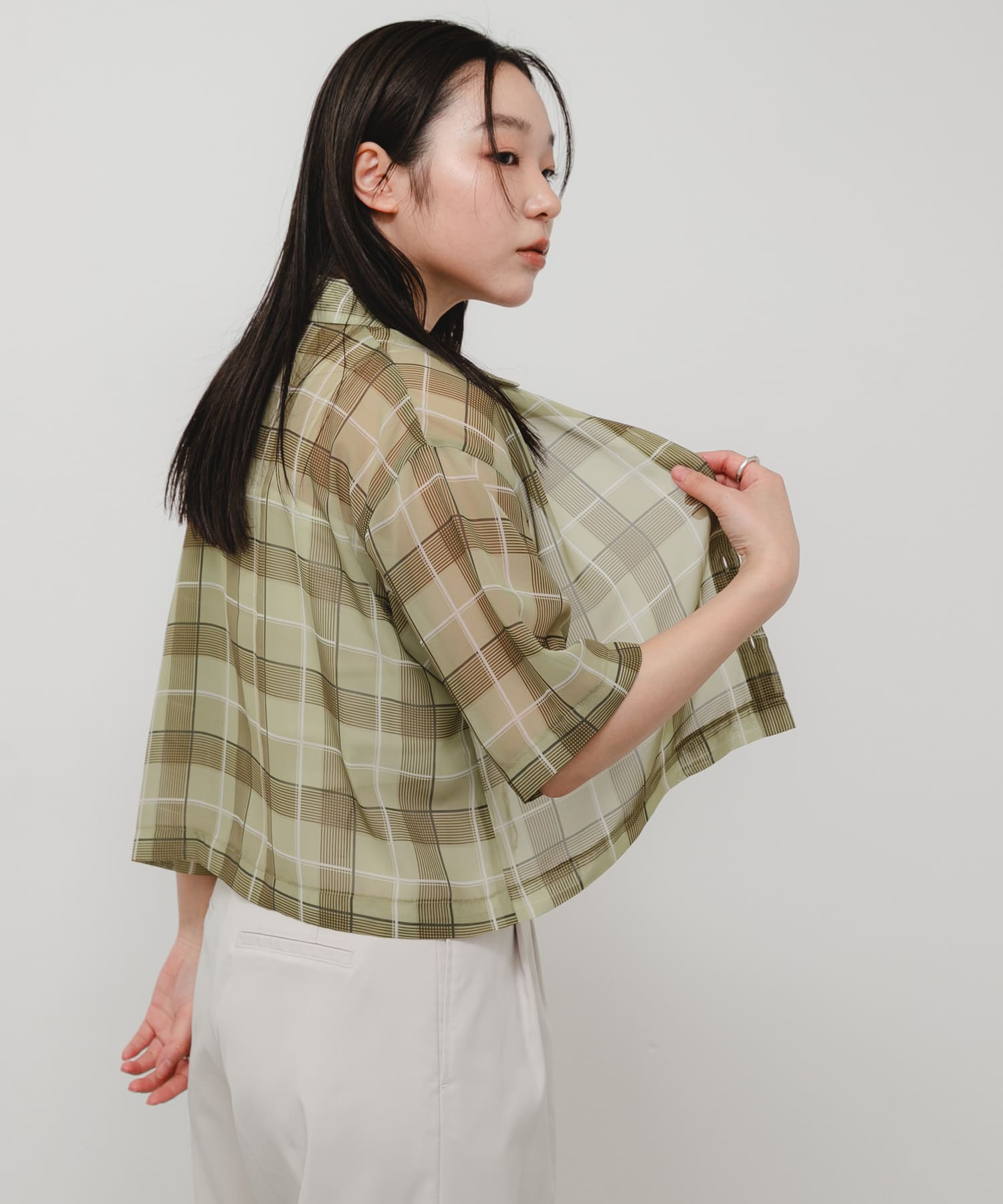 身長：158cm サイズ：one