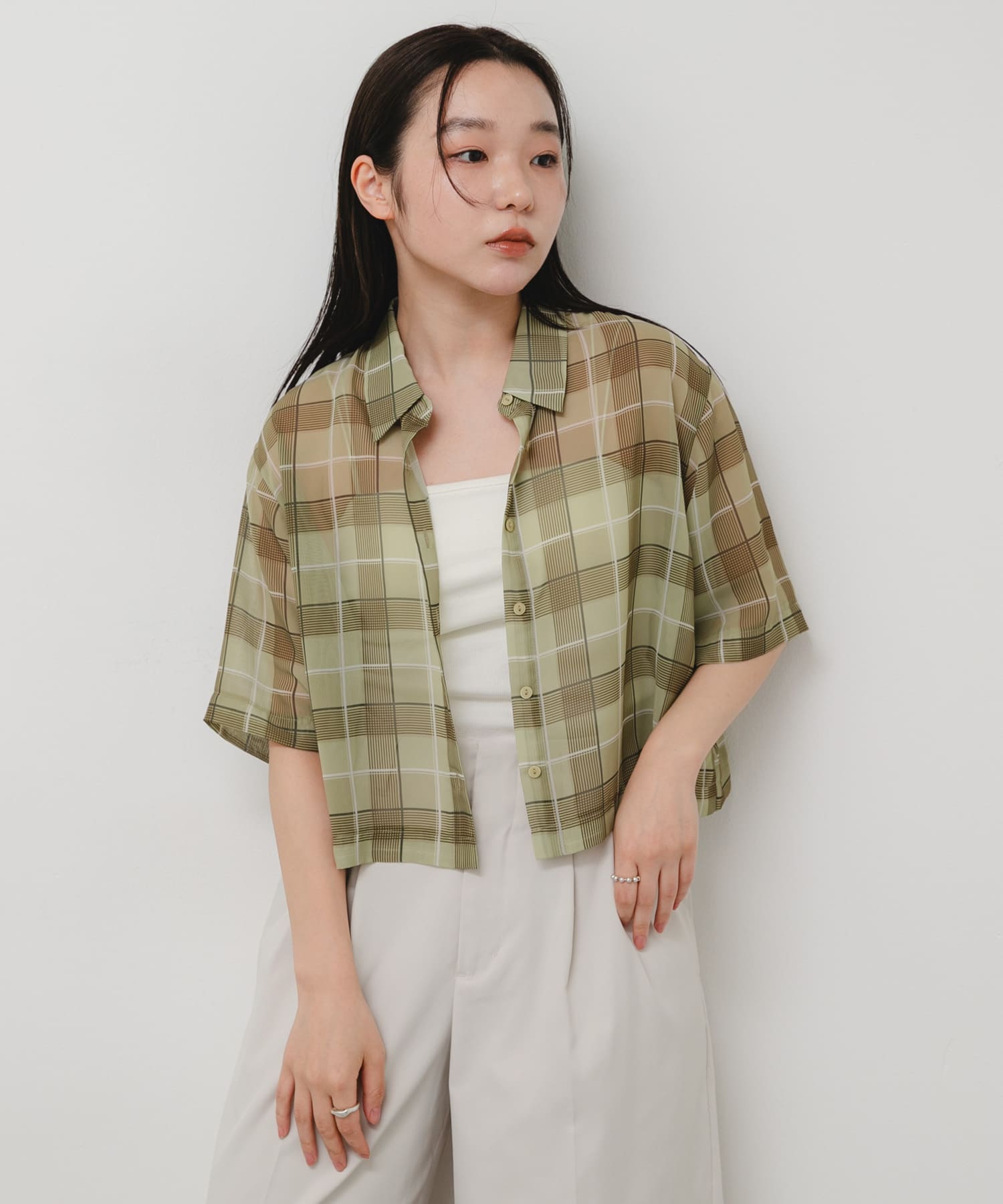 身長：158cm サイズ：one