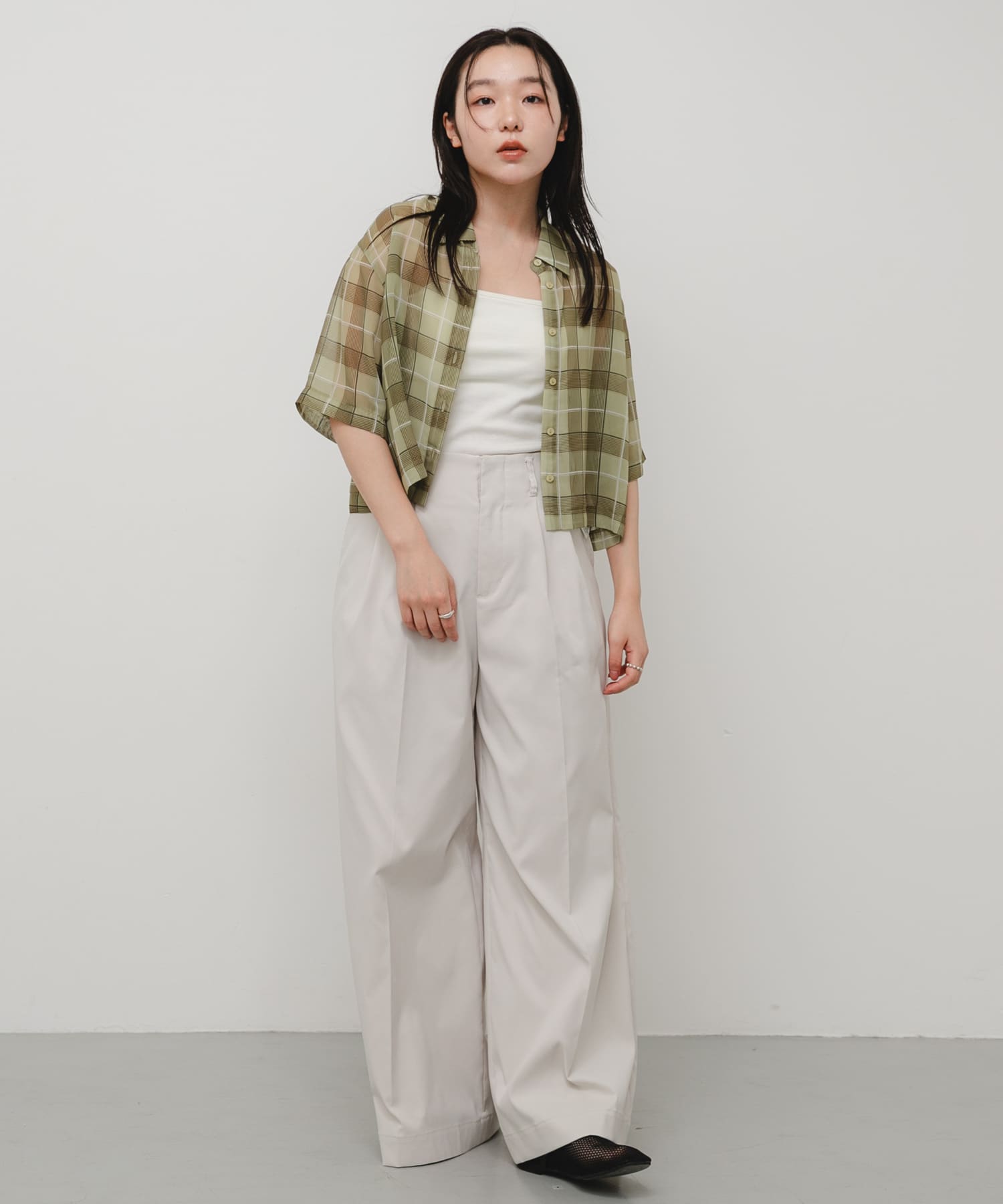 身長：158cm サイズ：one
