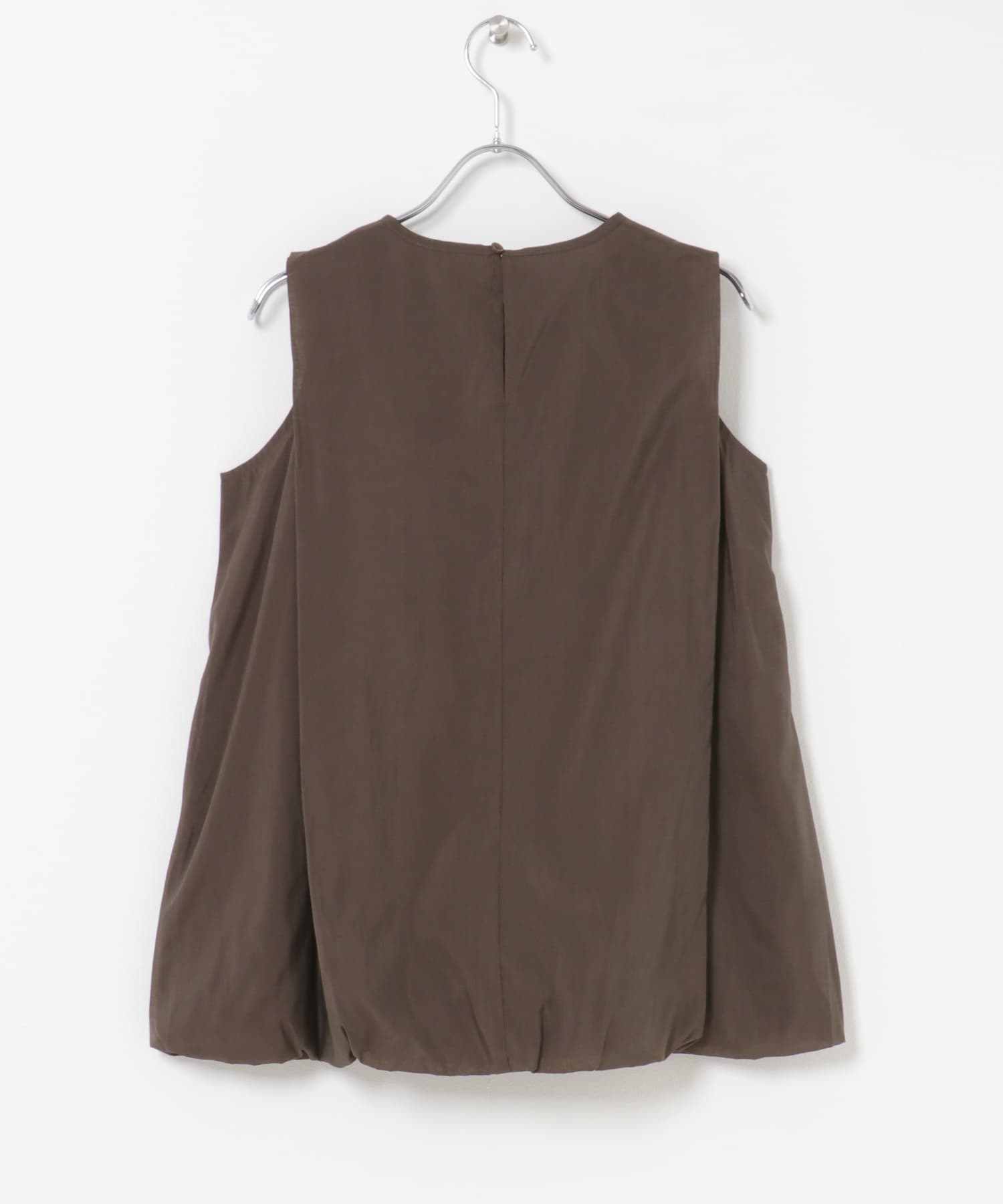 ショルダータックバルーンブラウス BROWN One