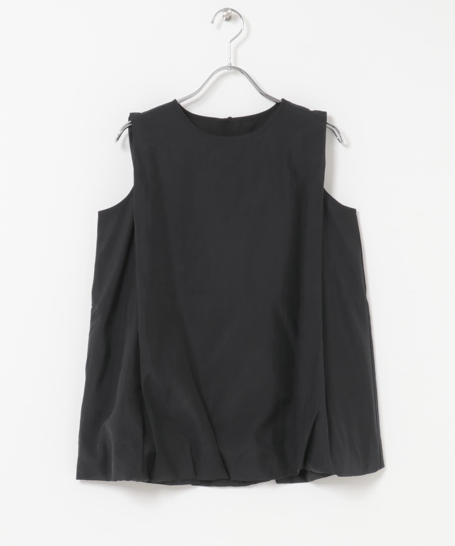 ショルダータックバルーンブラウス BLACK One