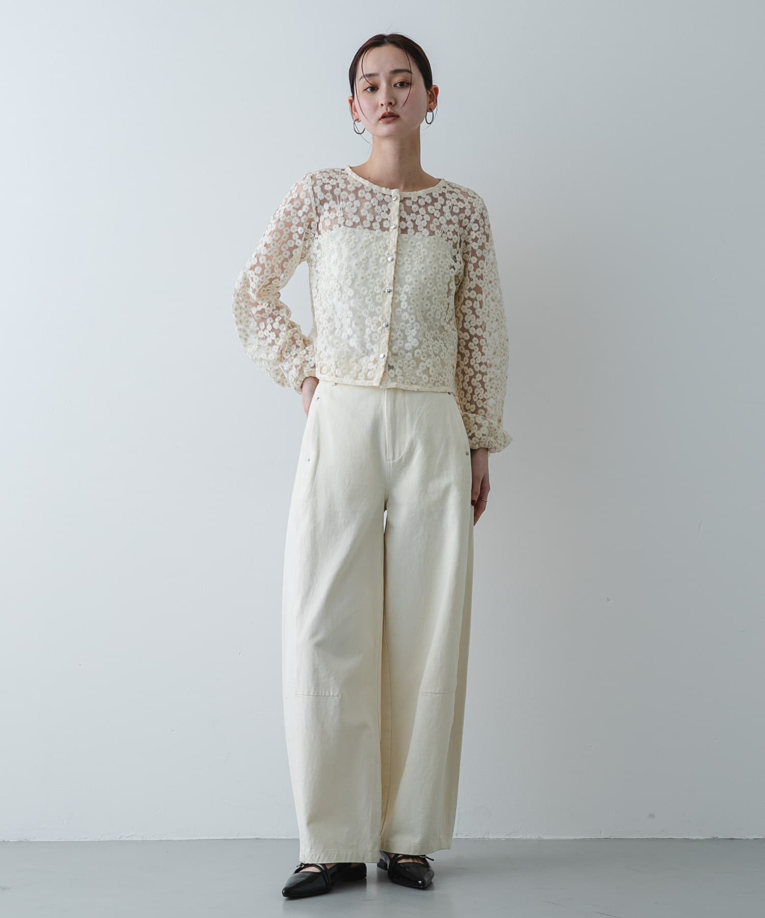 BEIGE ベイジ　25SS ドレープ レースブラウス 完売品 M デイジーレースブラウス(One Y.BEIGE): トップス｜URBAN RESEARCH公式
