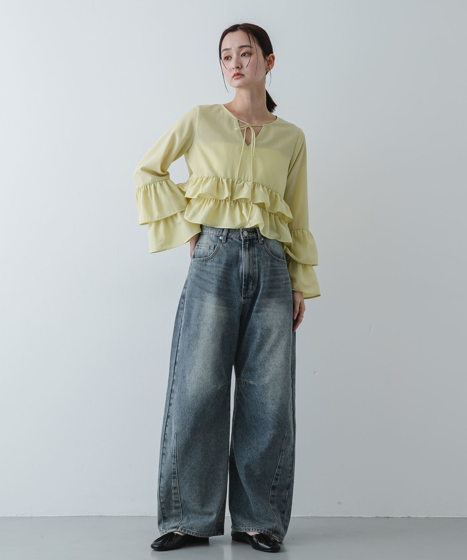 身長：169cm サイズ：one