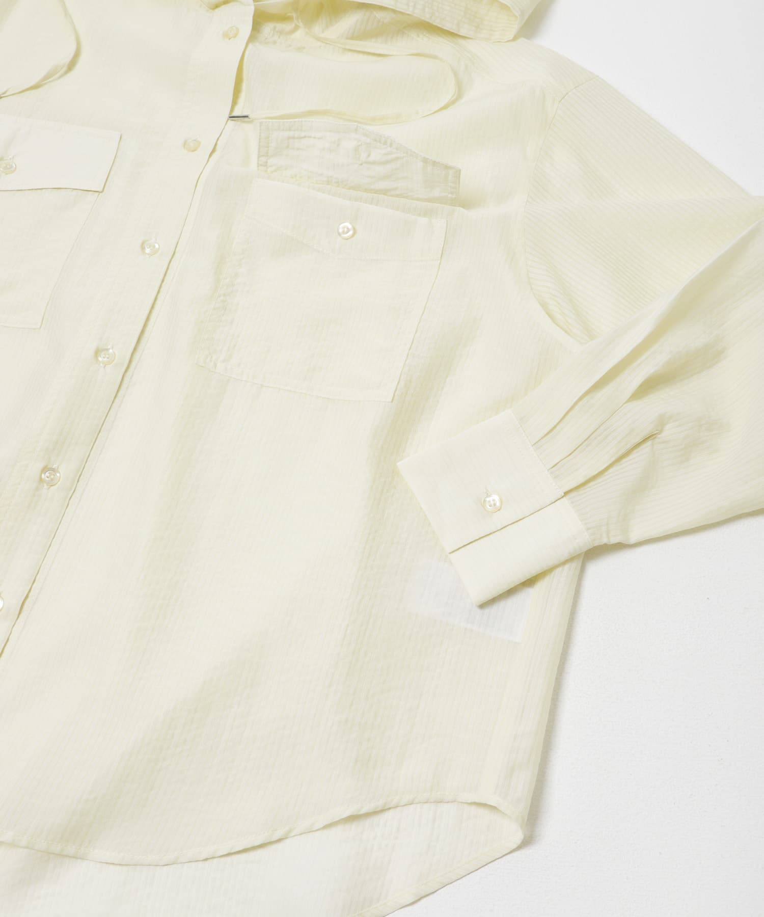 シアーフーディシャツ YELLOW One