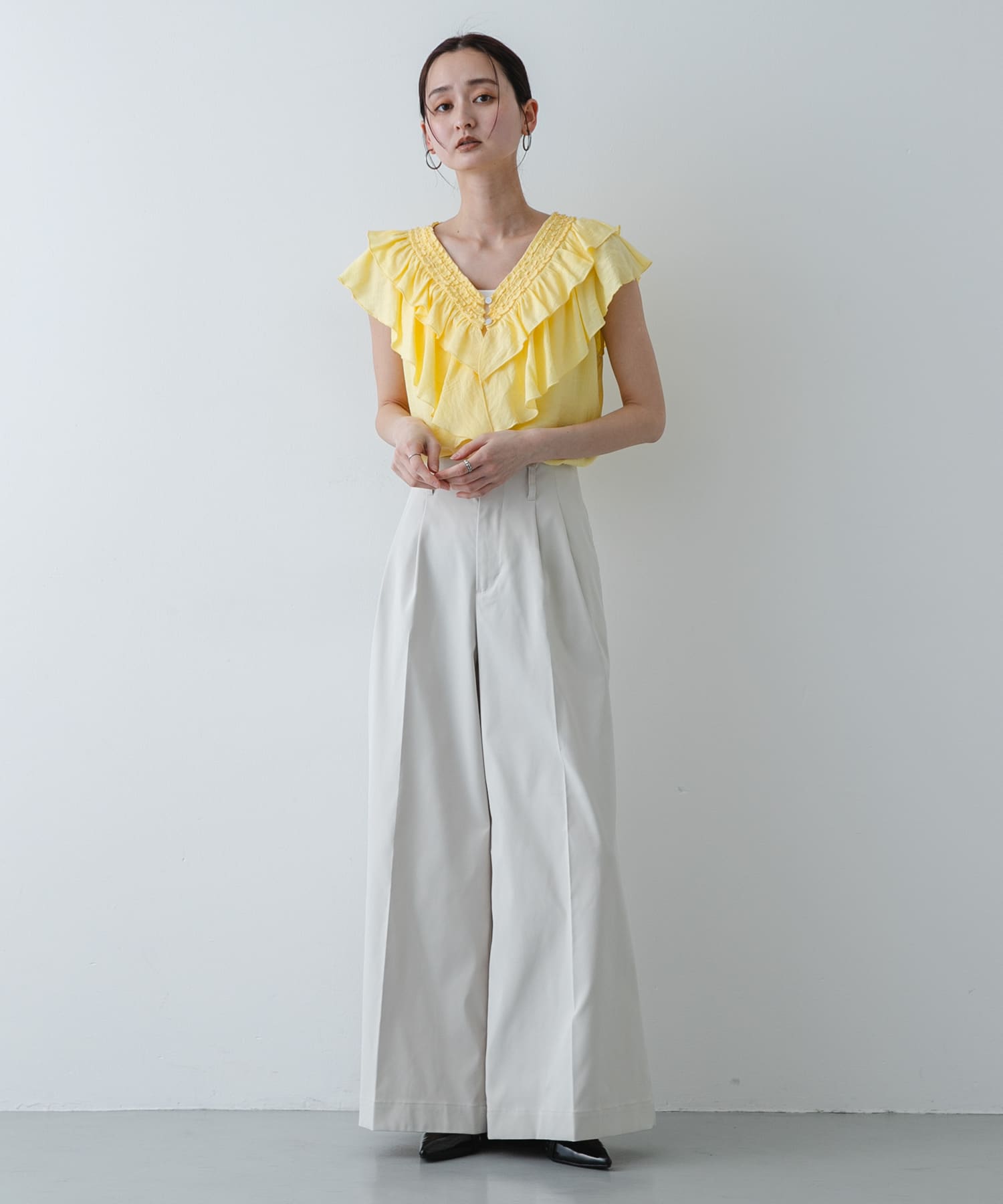 身長：169cm サイズ：one