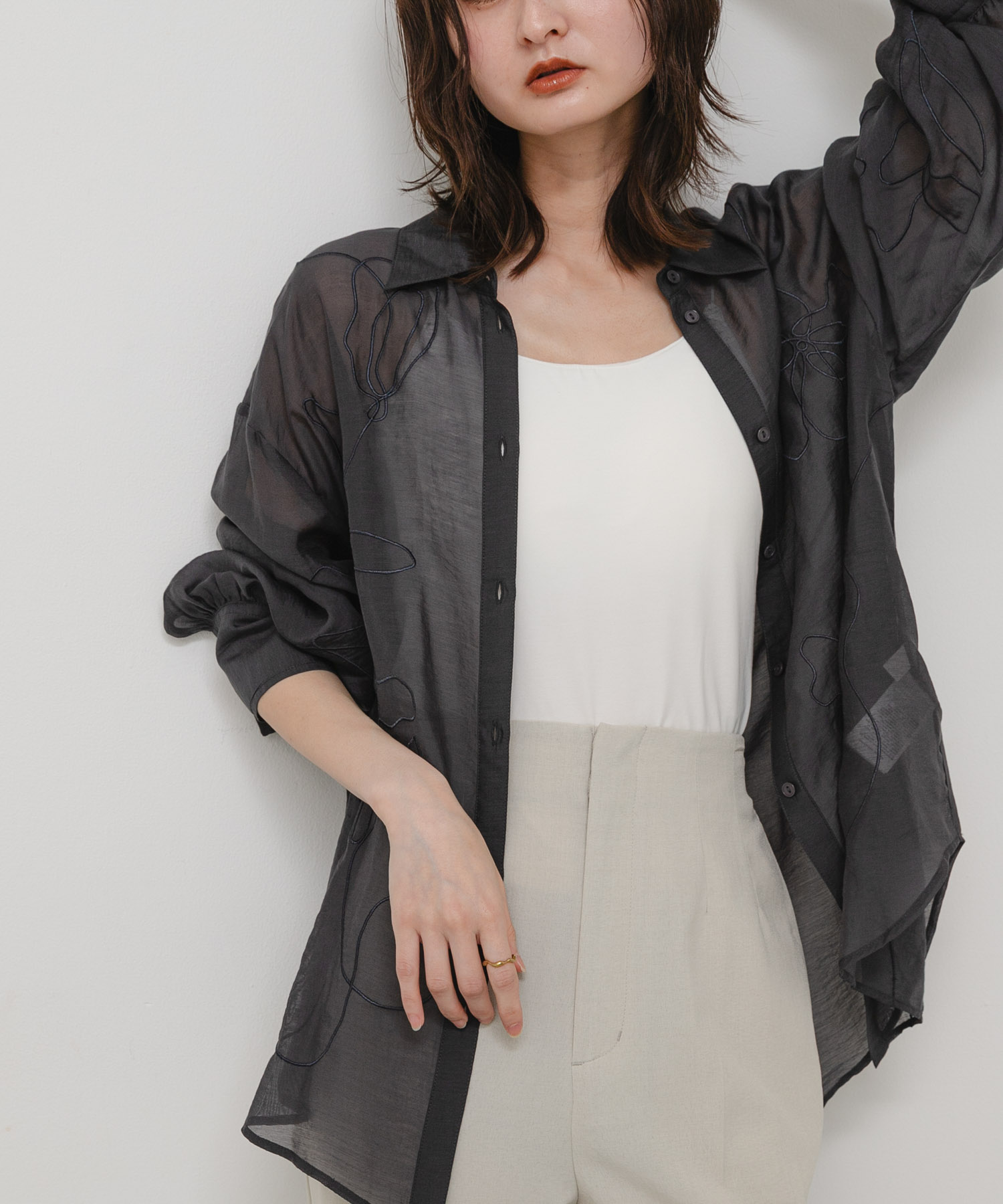 身長 : 169cm サイズ : one