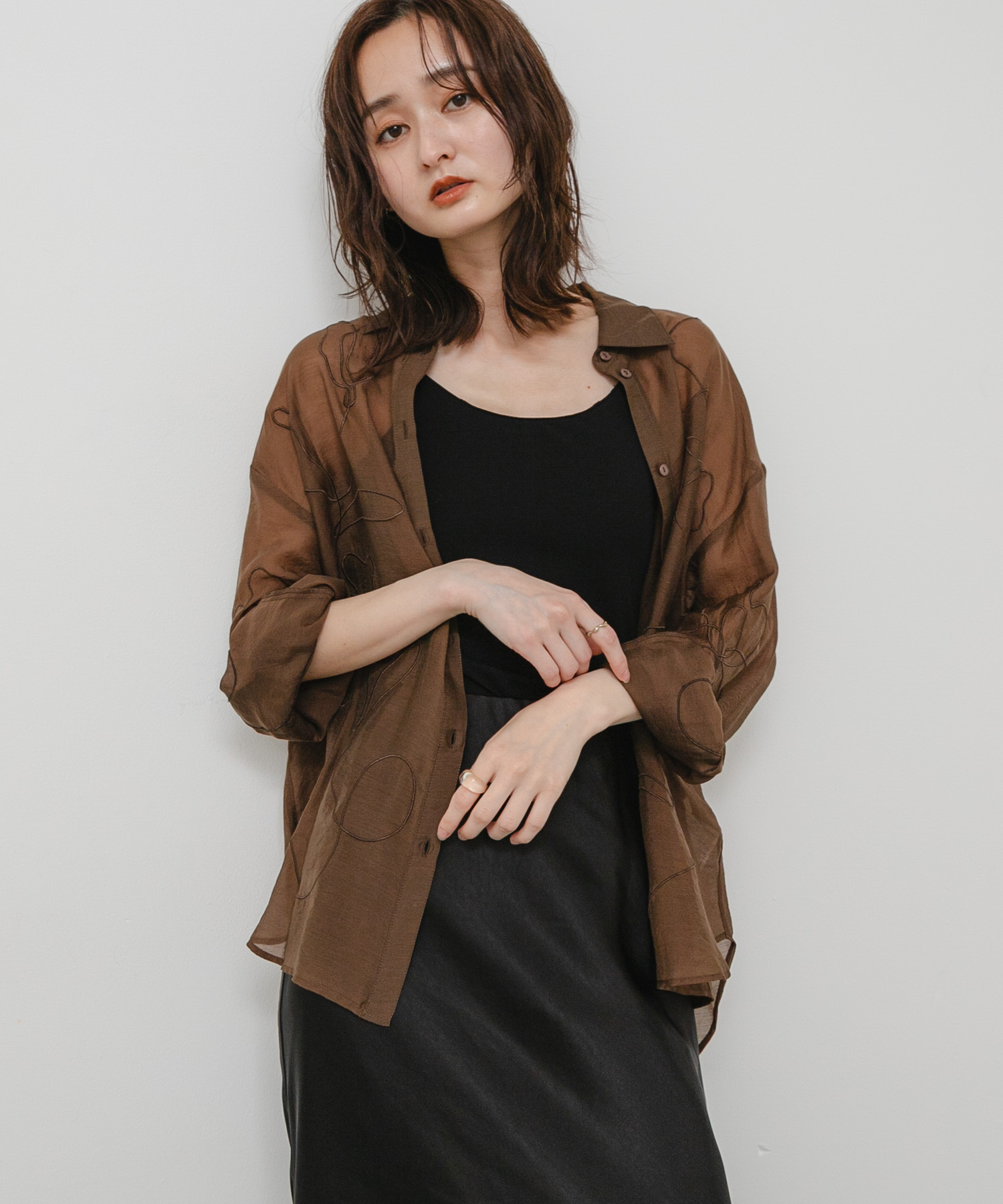 身長 : 169cm サイズ : one