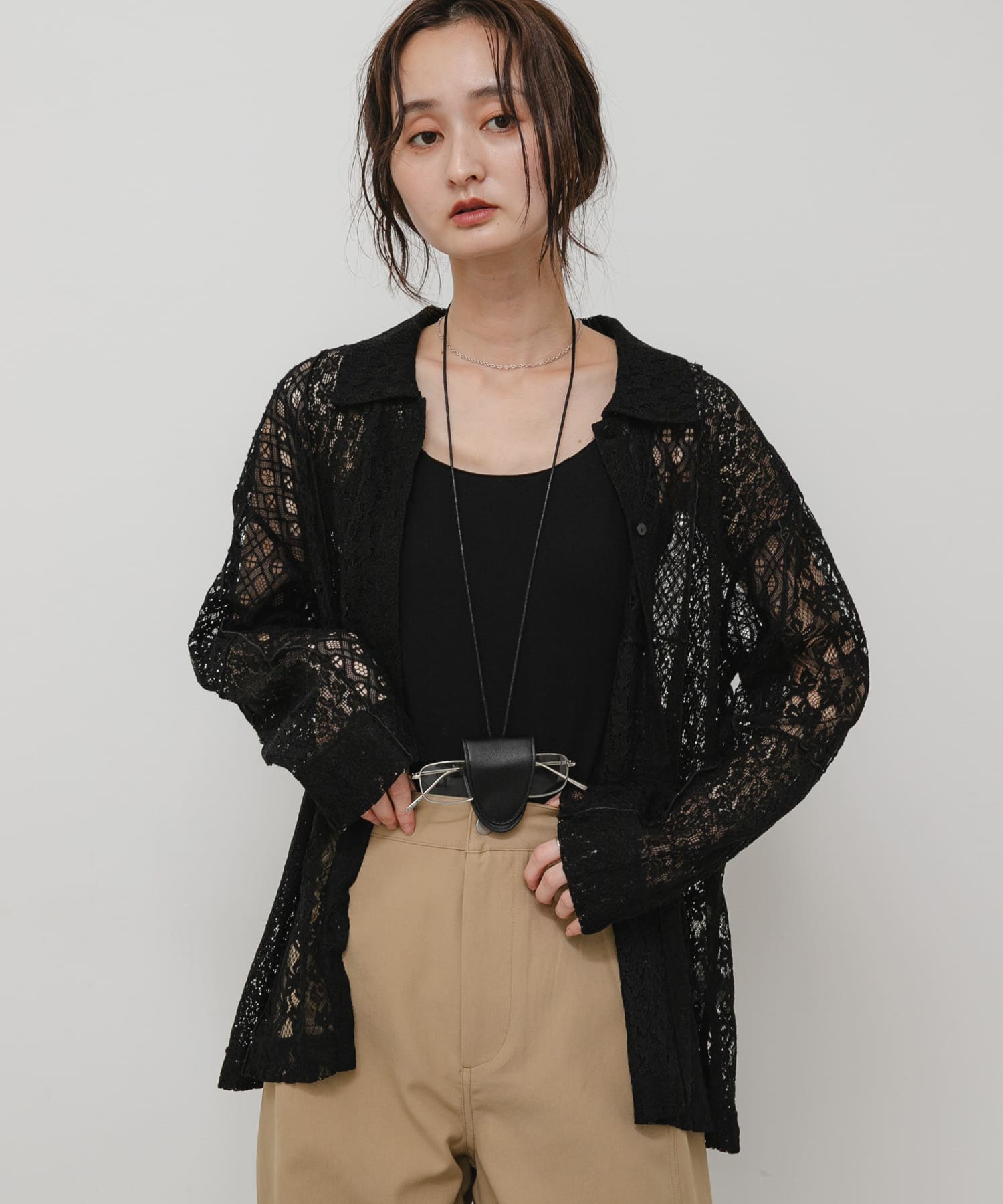 身長：169cm サイズ：one