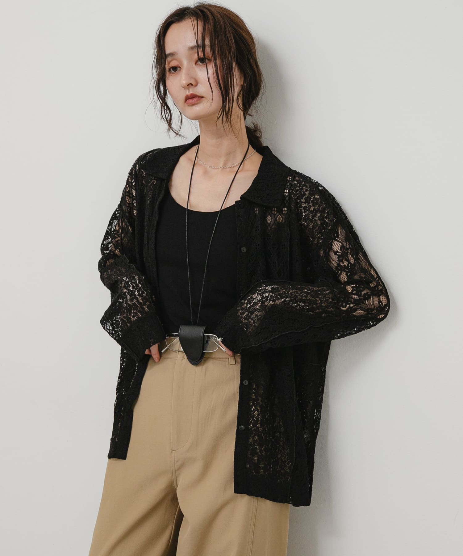 身長：169cm サイズ：one