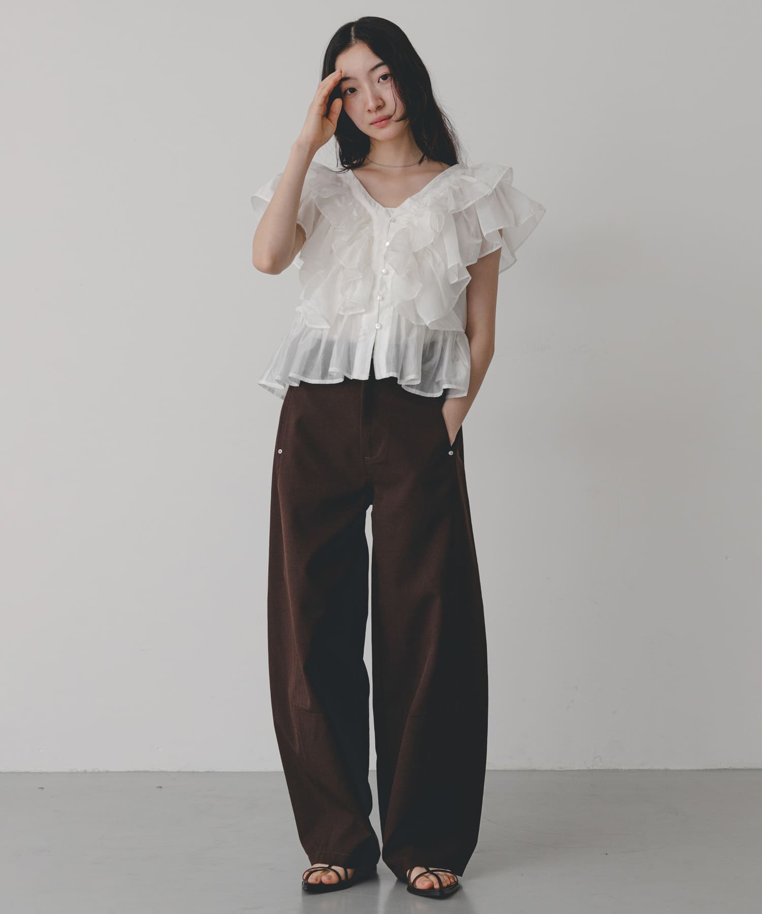 身長：164cm サイズ：one