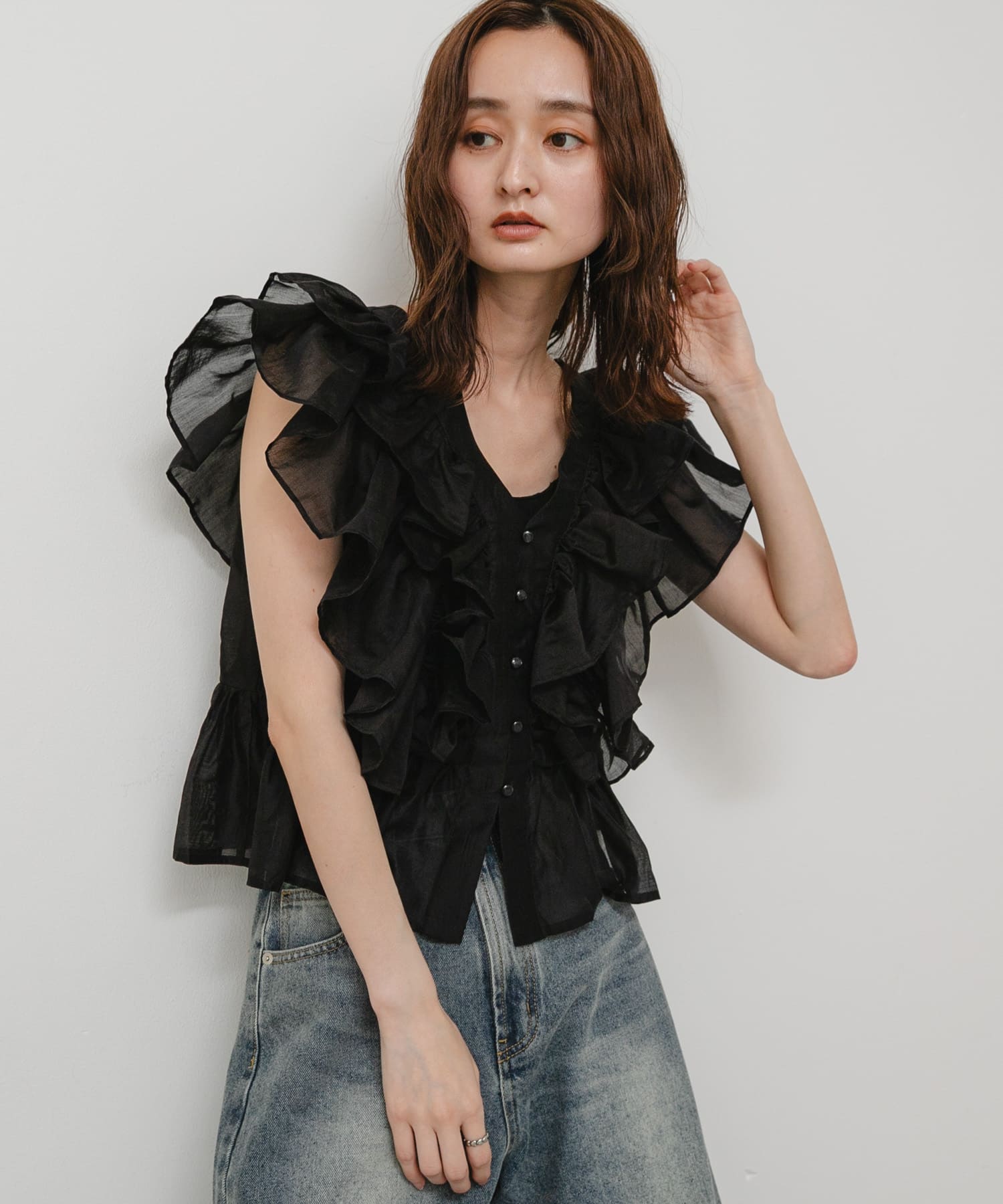 身長：169cm サイズ：one