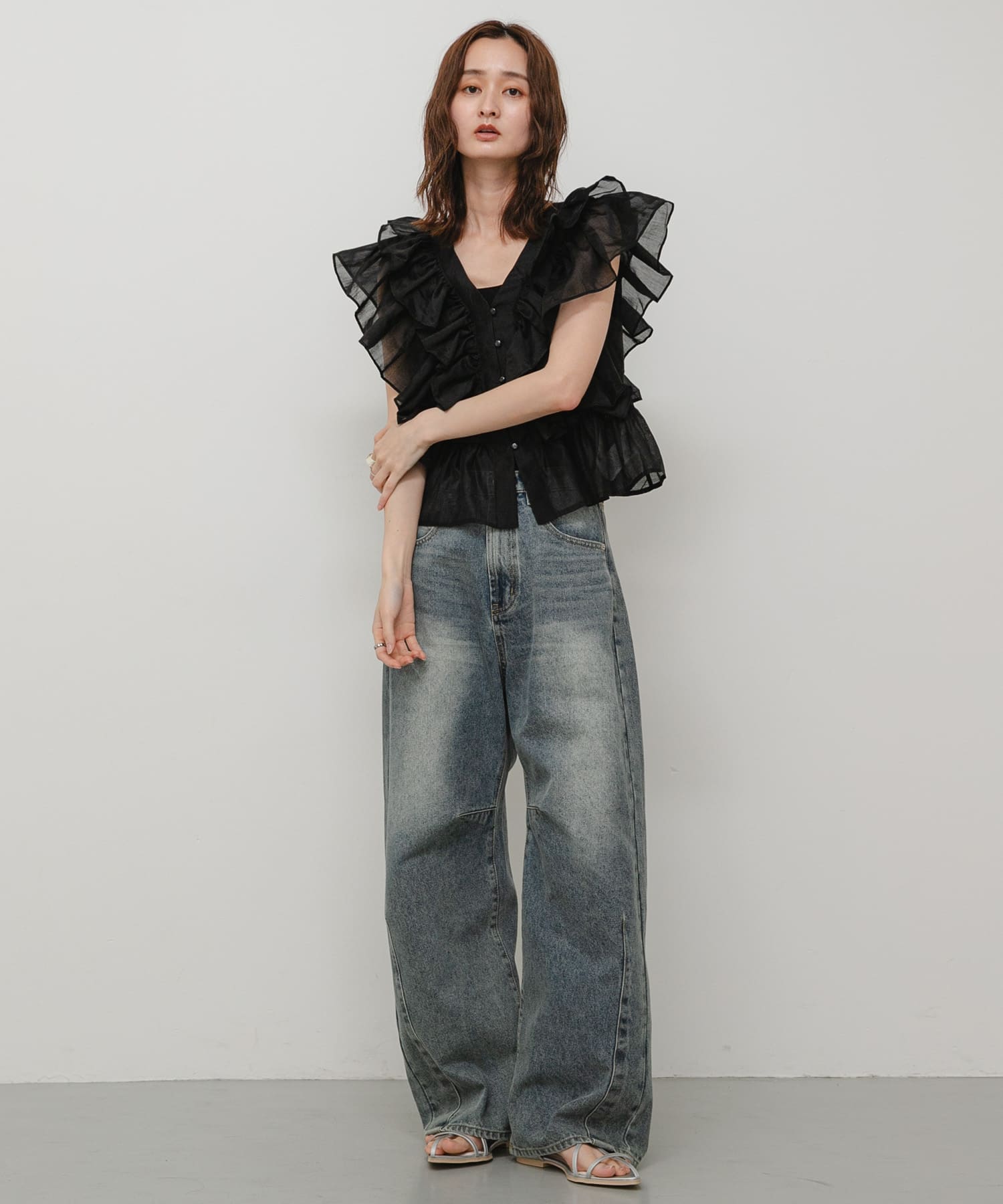 身長：169cm サイズ：one