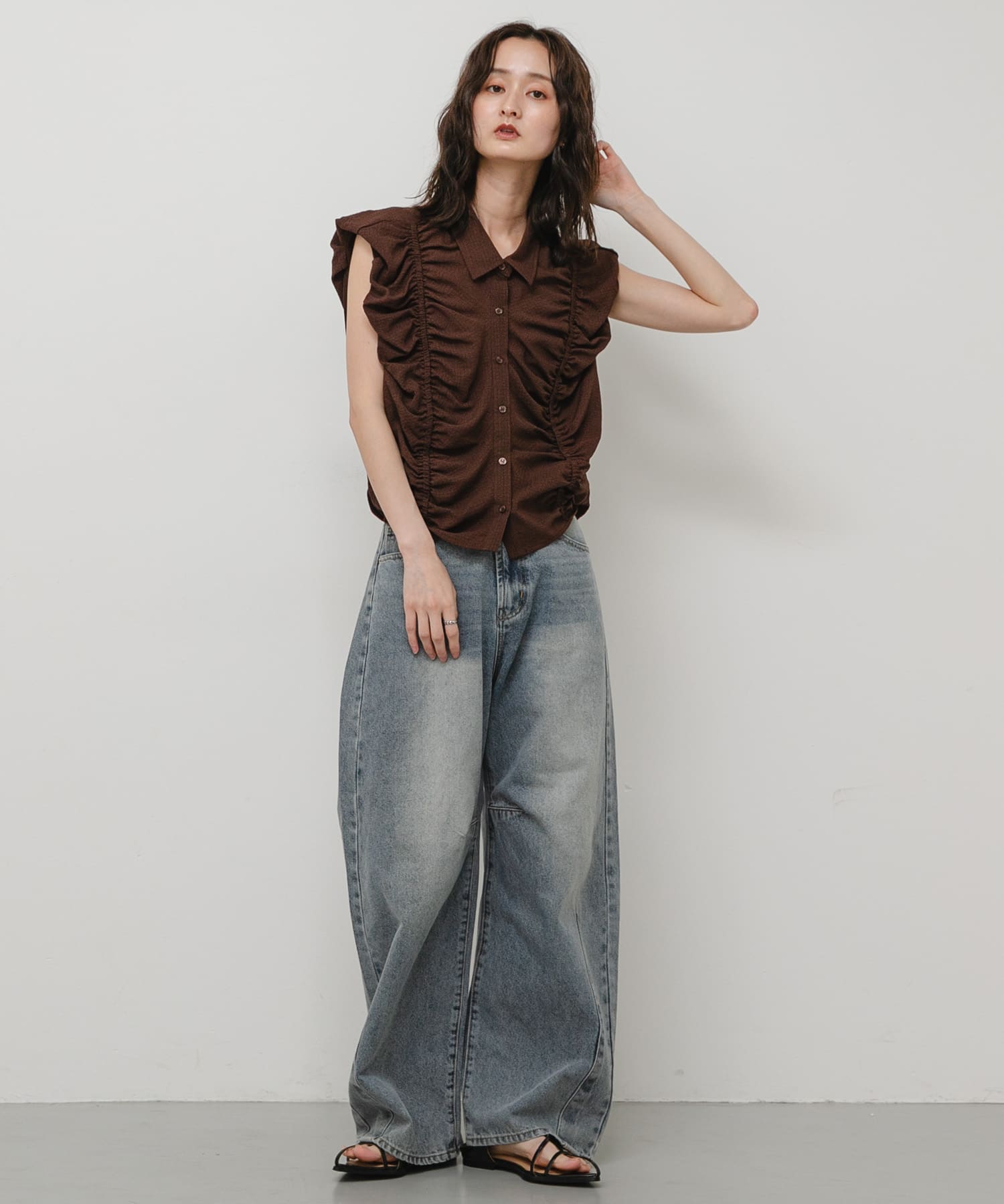 身長：169cm サイズ：one