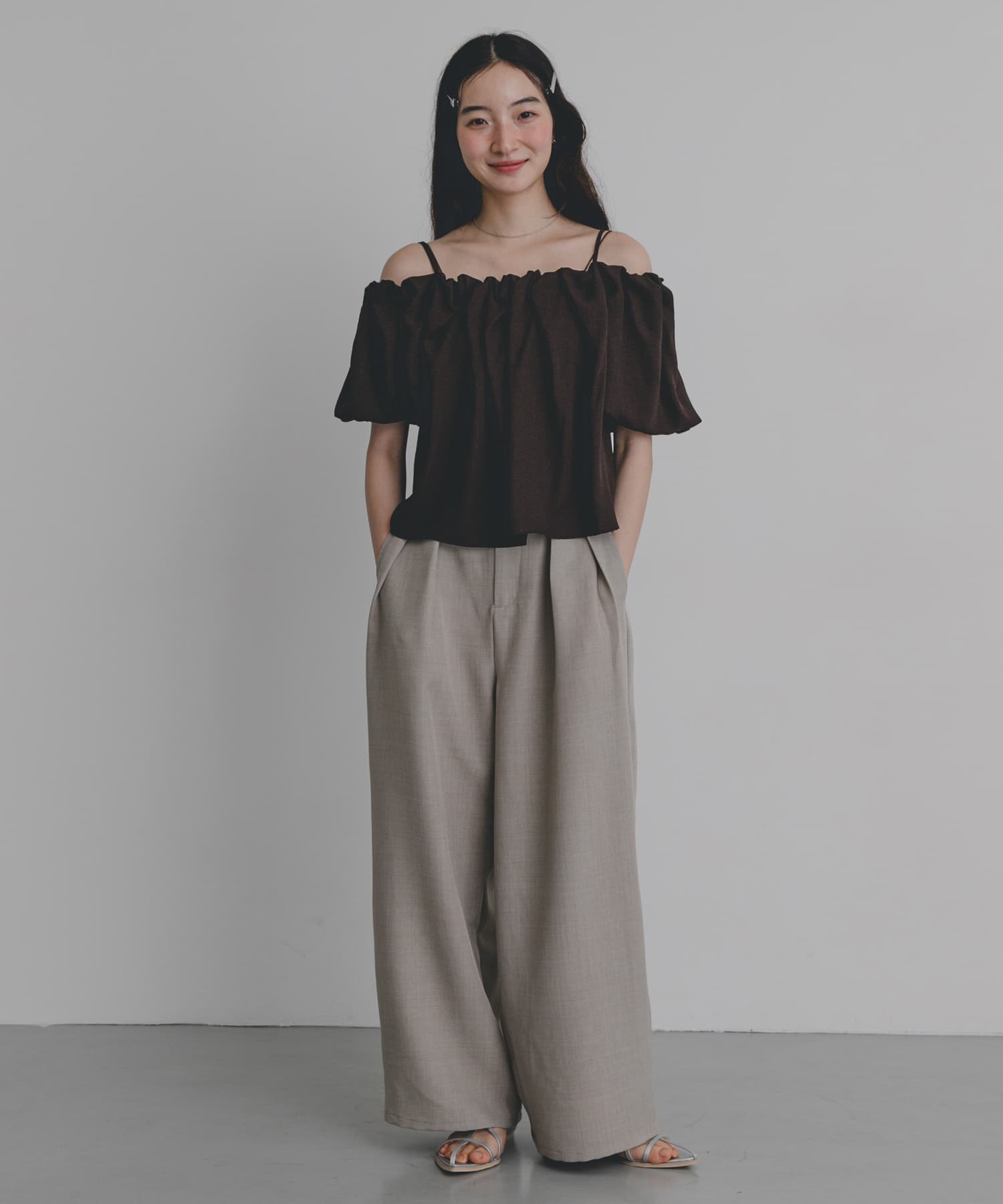 身長：164cm サイズ：one