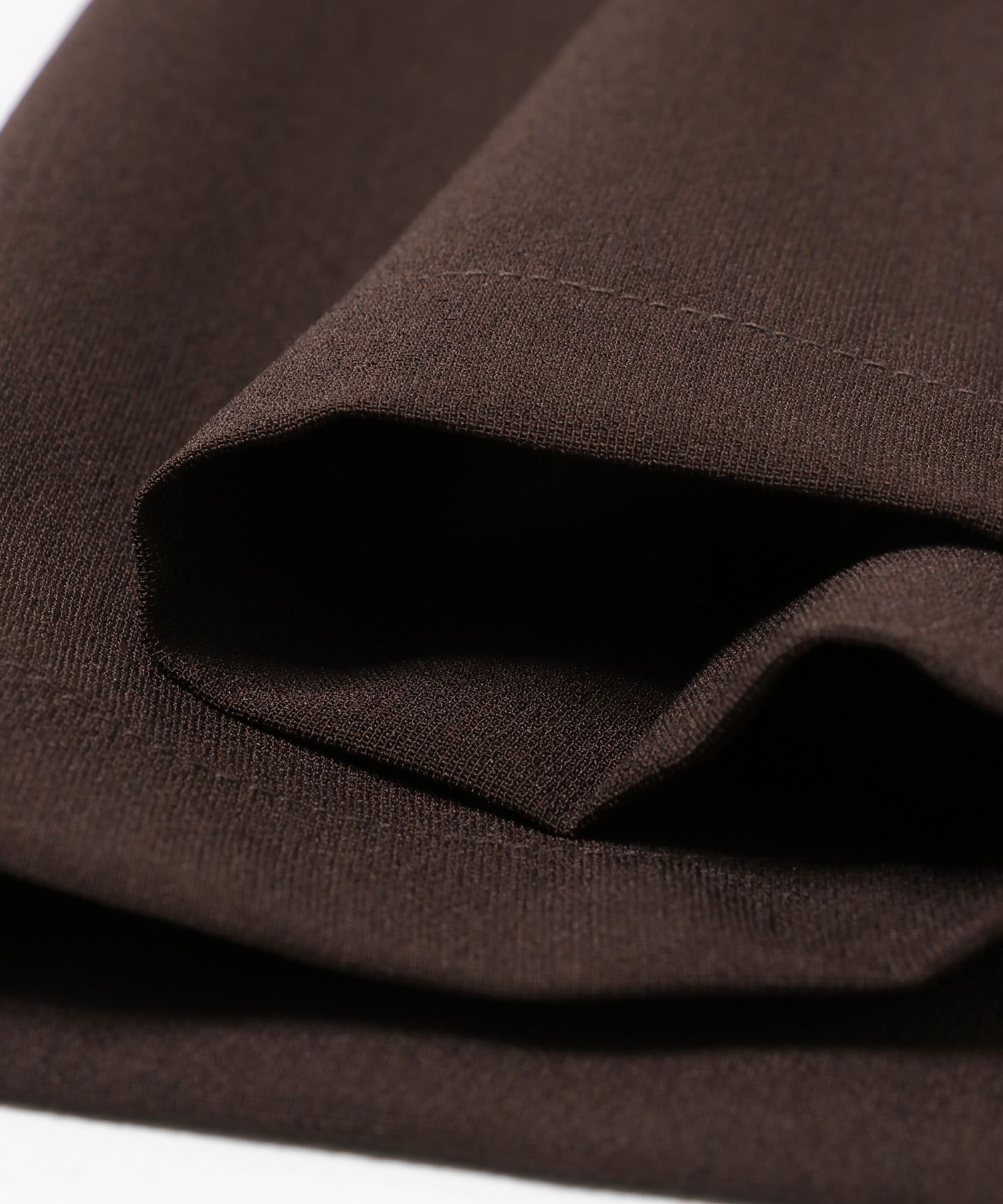 『速乾』イージーケアドライタッチワイドパンツ BROWN S