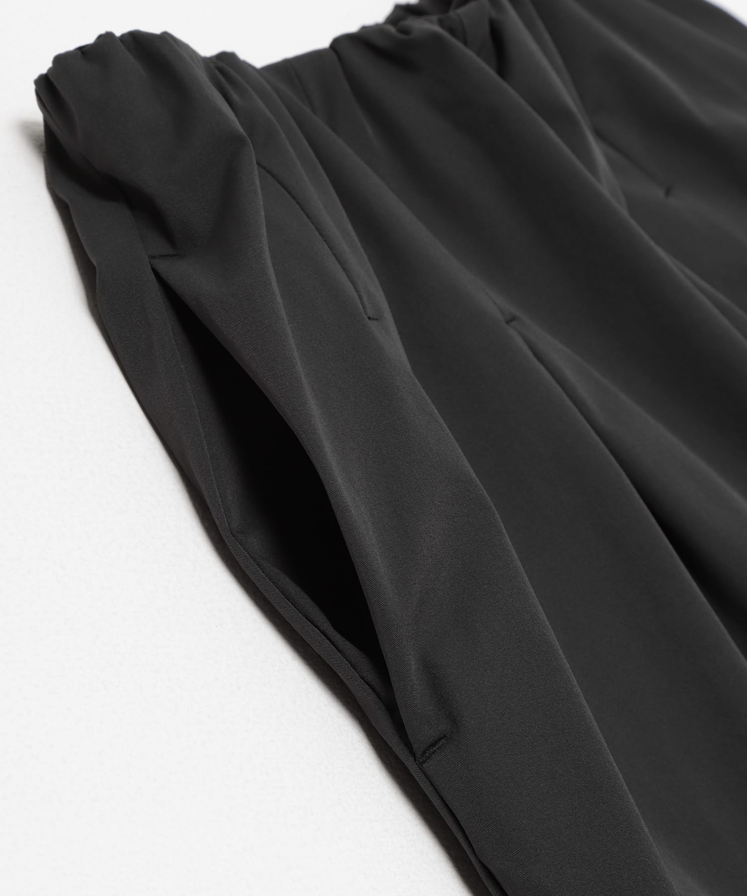 撥水ウエストタックルーズパンツ BLACK S