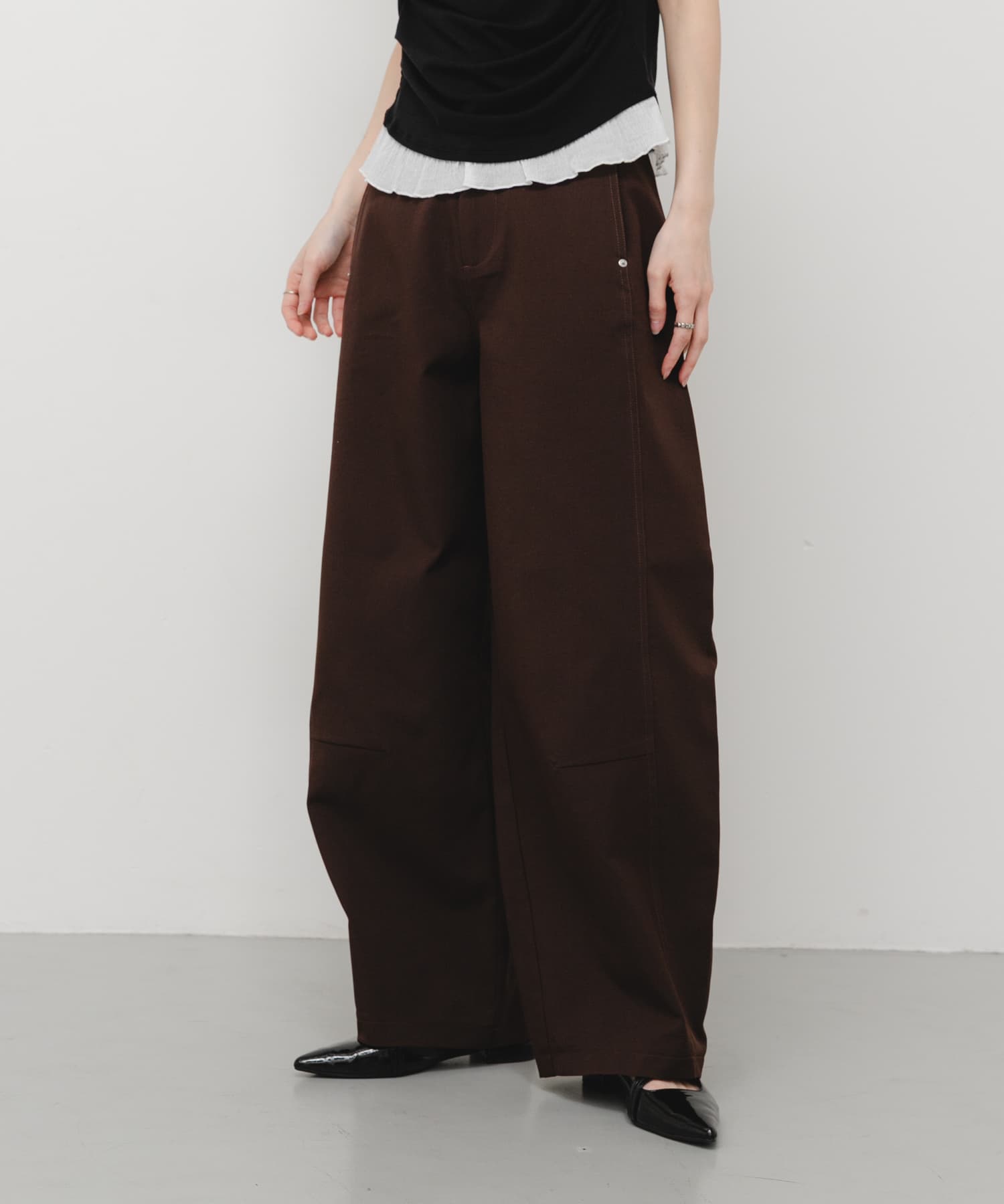 バレルレッグチノパンツ