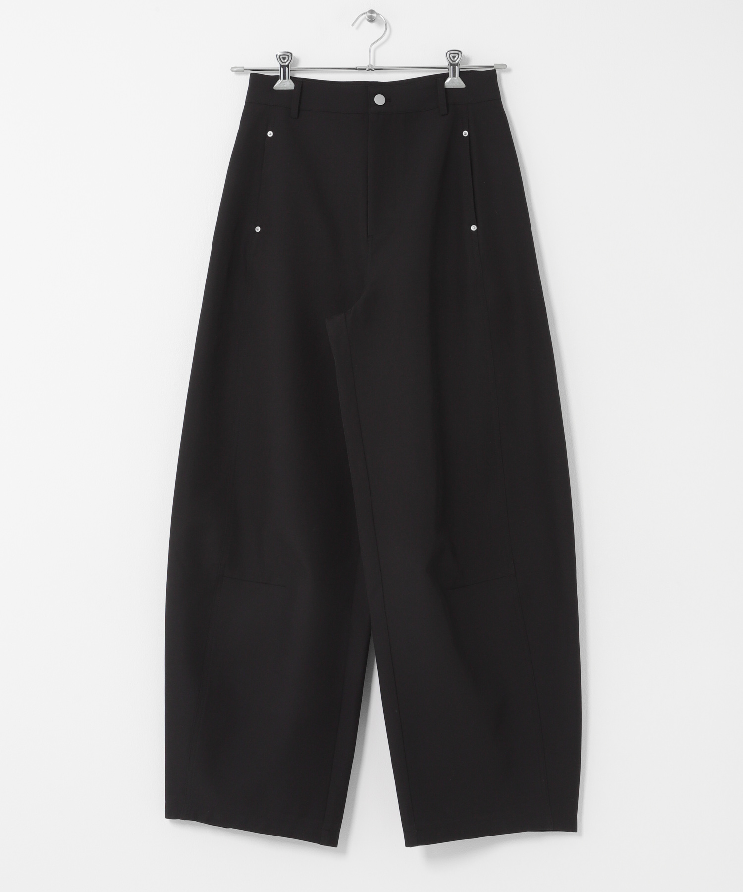 バレルレッグチノパンツ BLACK S