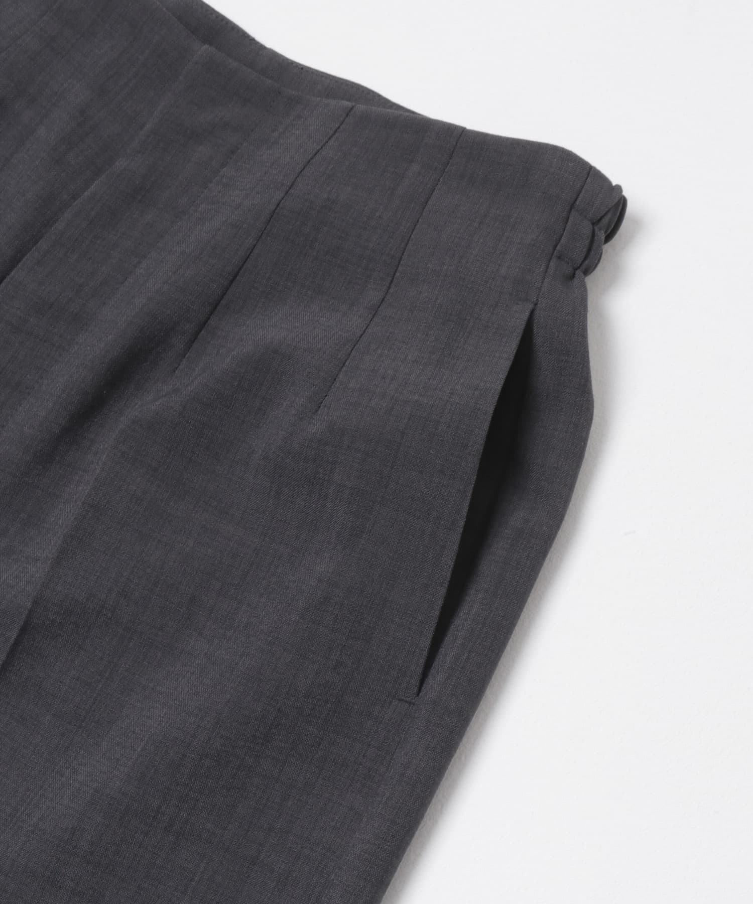 『一部WEB限定』『UR TECH DRYLUXE』リネンライクワイドパンツ CHARCOAL XS