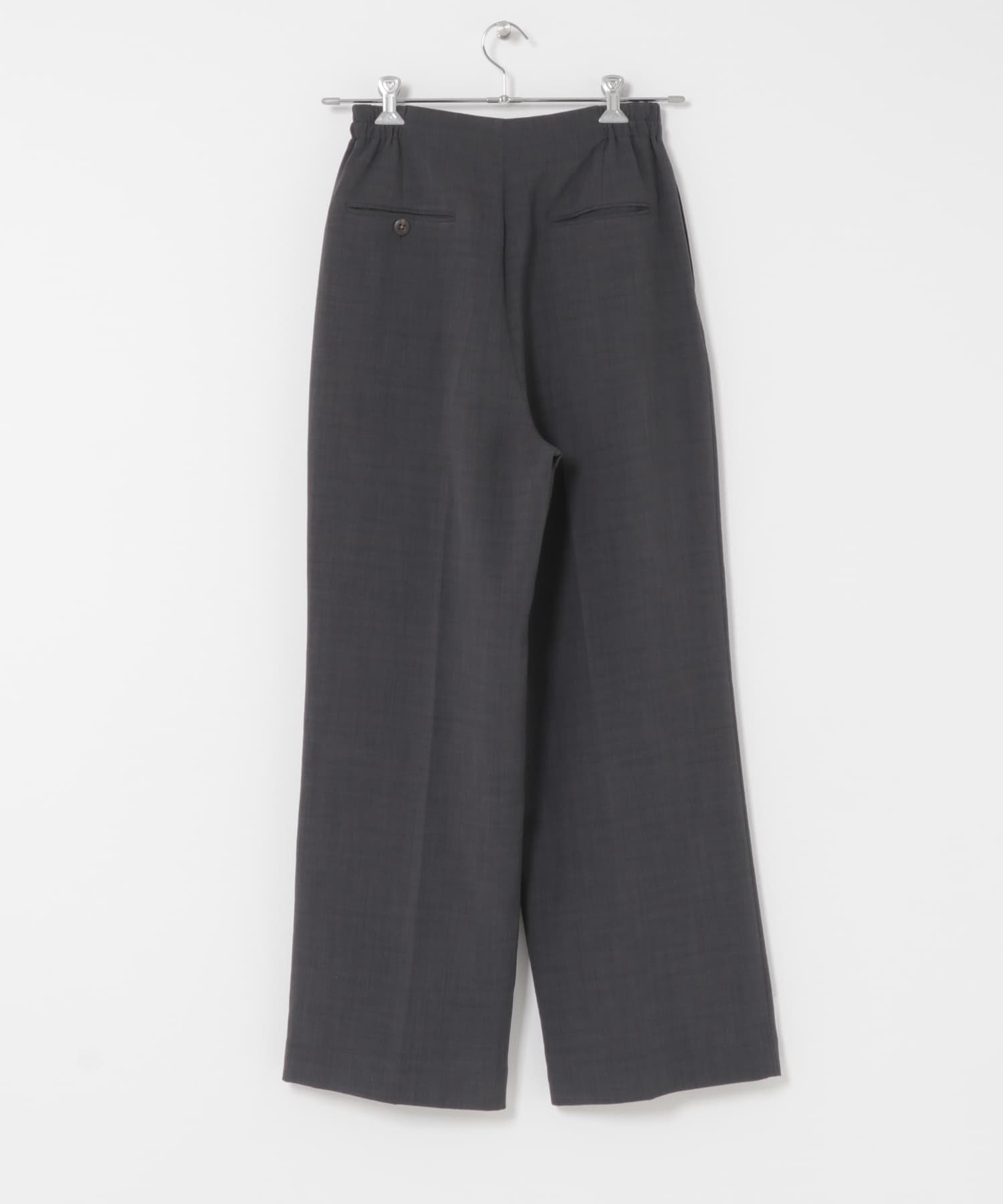 『一部WEB限定』『UR TECH DRYLUXE』リネンライクワイドパンツ CHARCOAL XS