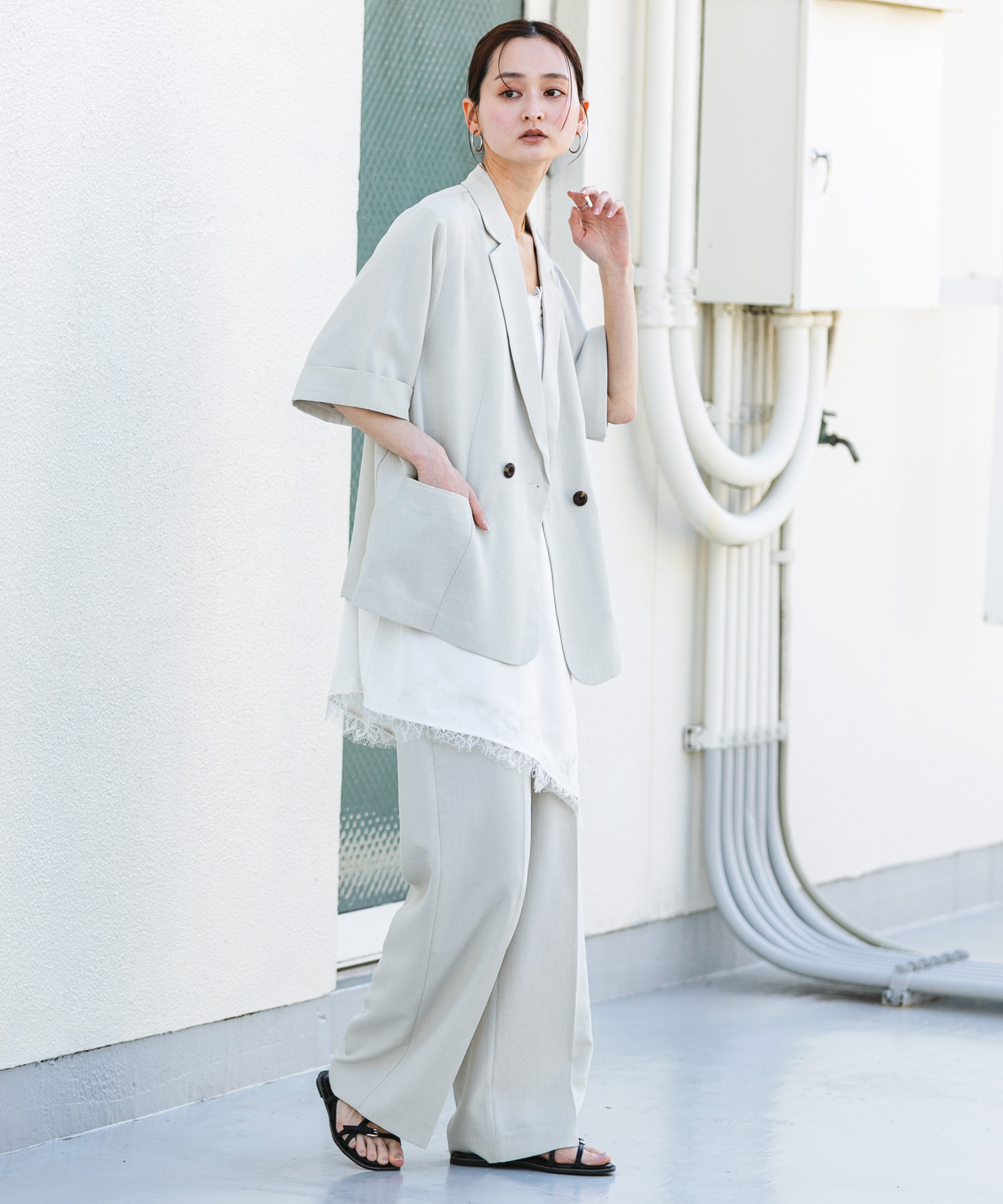 身長：169cm サイズ：L